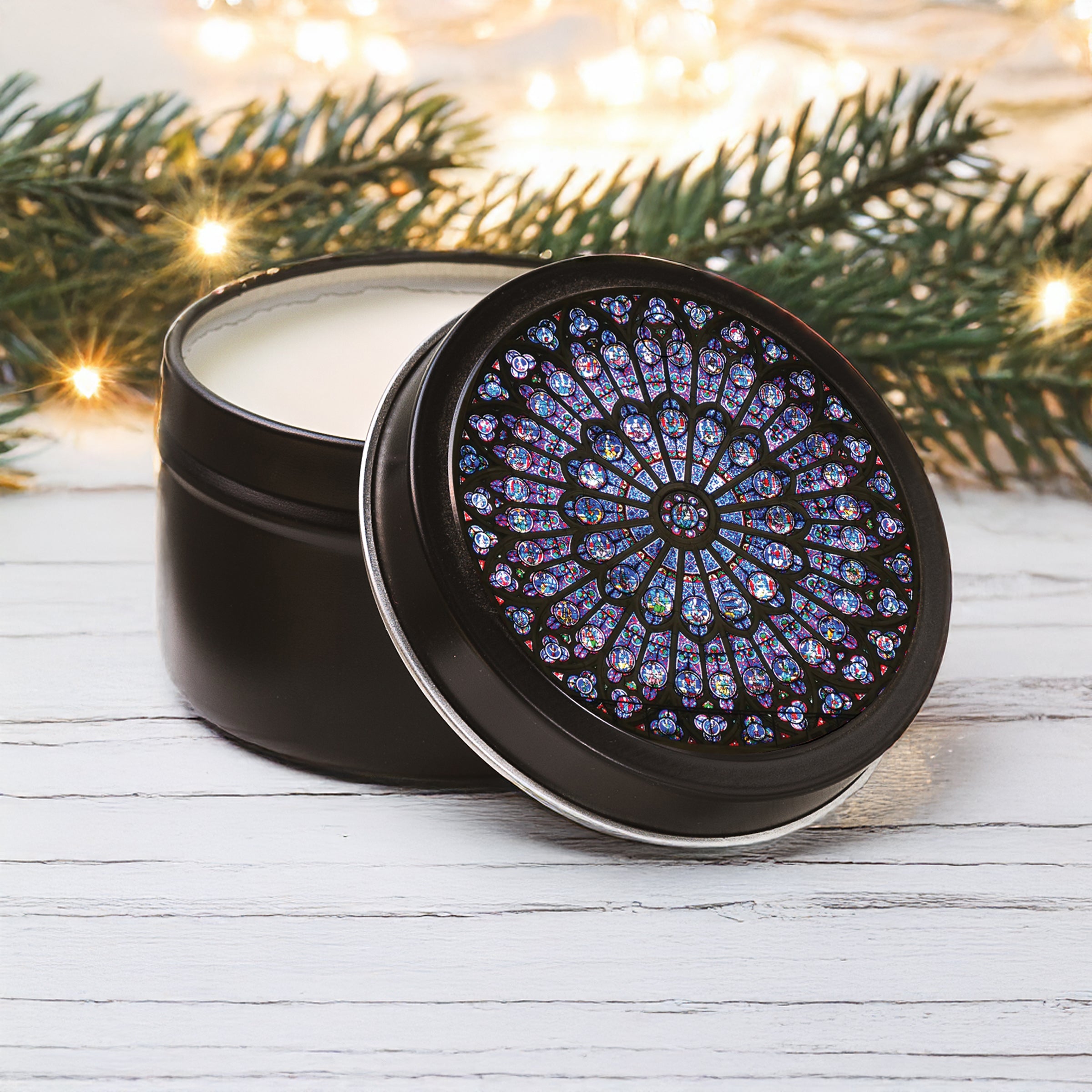 Notre Dame Cathedral Candle Tin