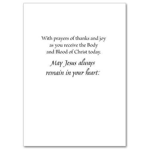 God Bless You on Your First Communion Day First Communion Card