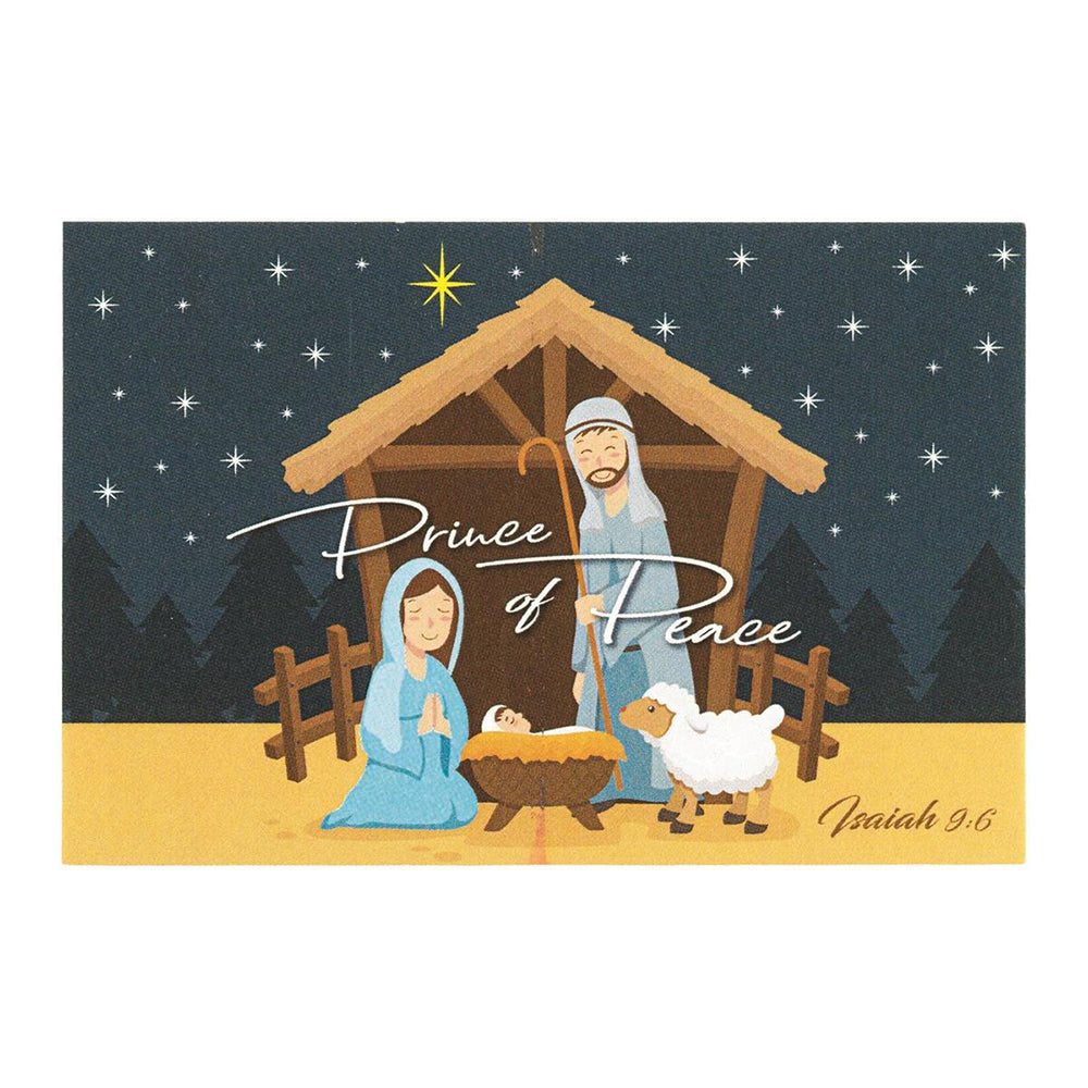 Prince of Peace Christmas Cards - 3" x 2"