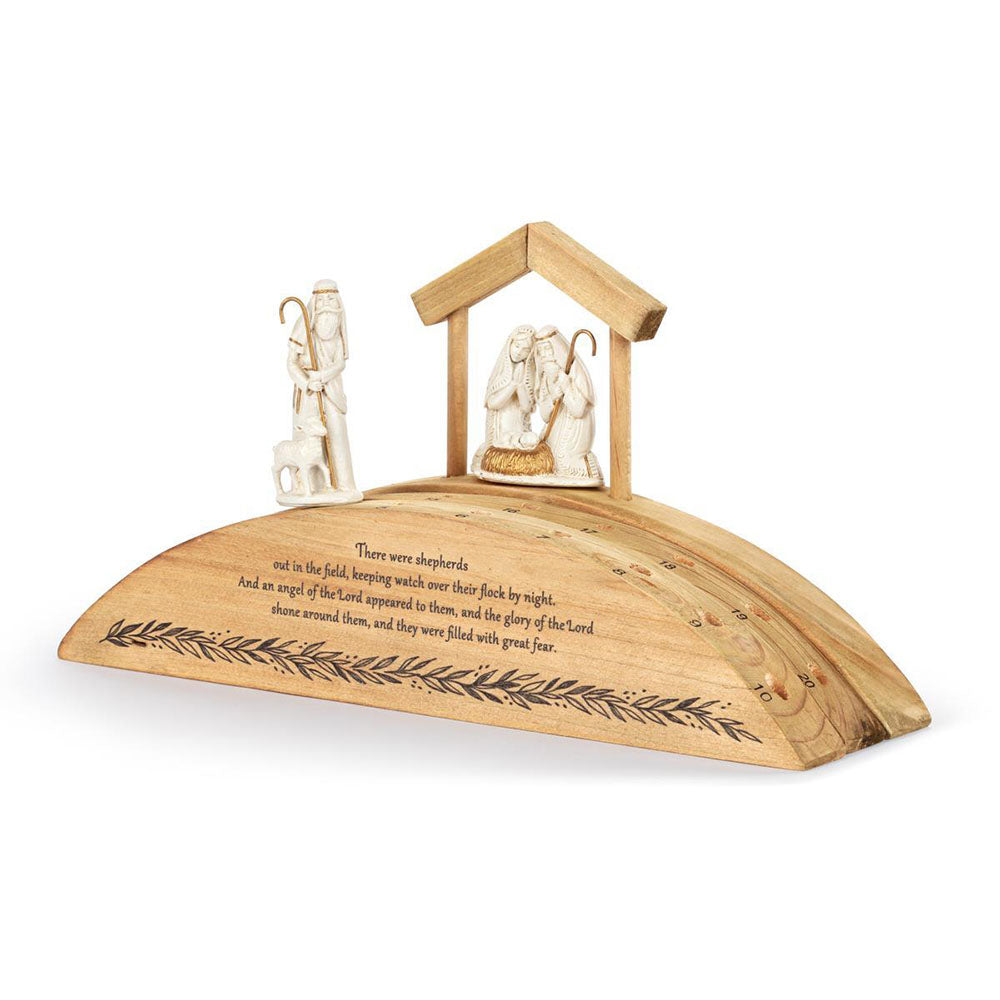 Countdown Shepherds Journey Wooden Advent Calendar