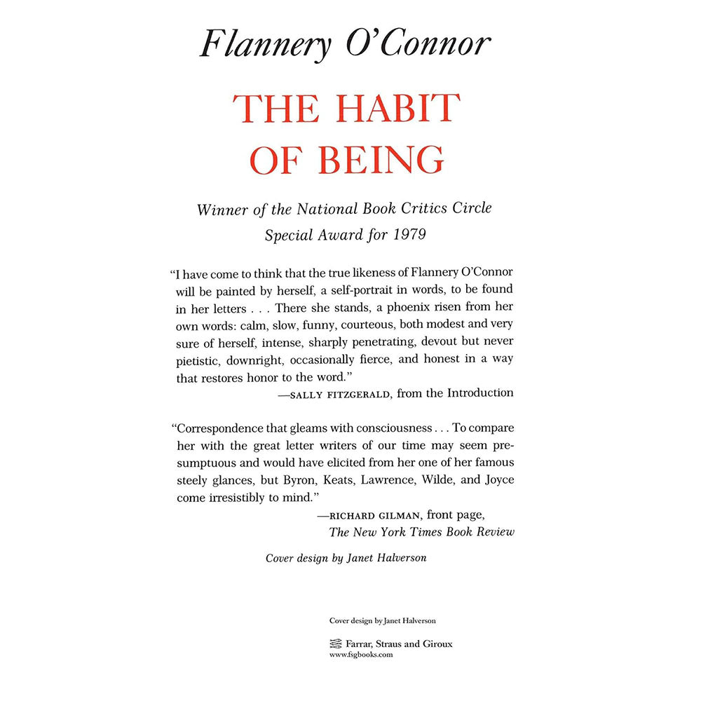 The Habit of Being - Letters of Flannery O'Connor