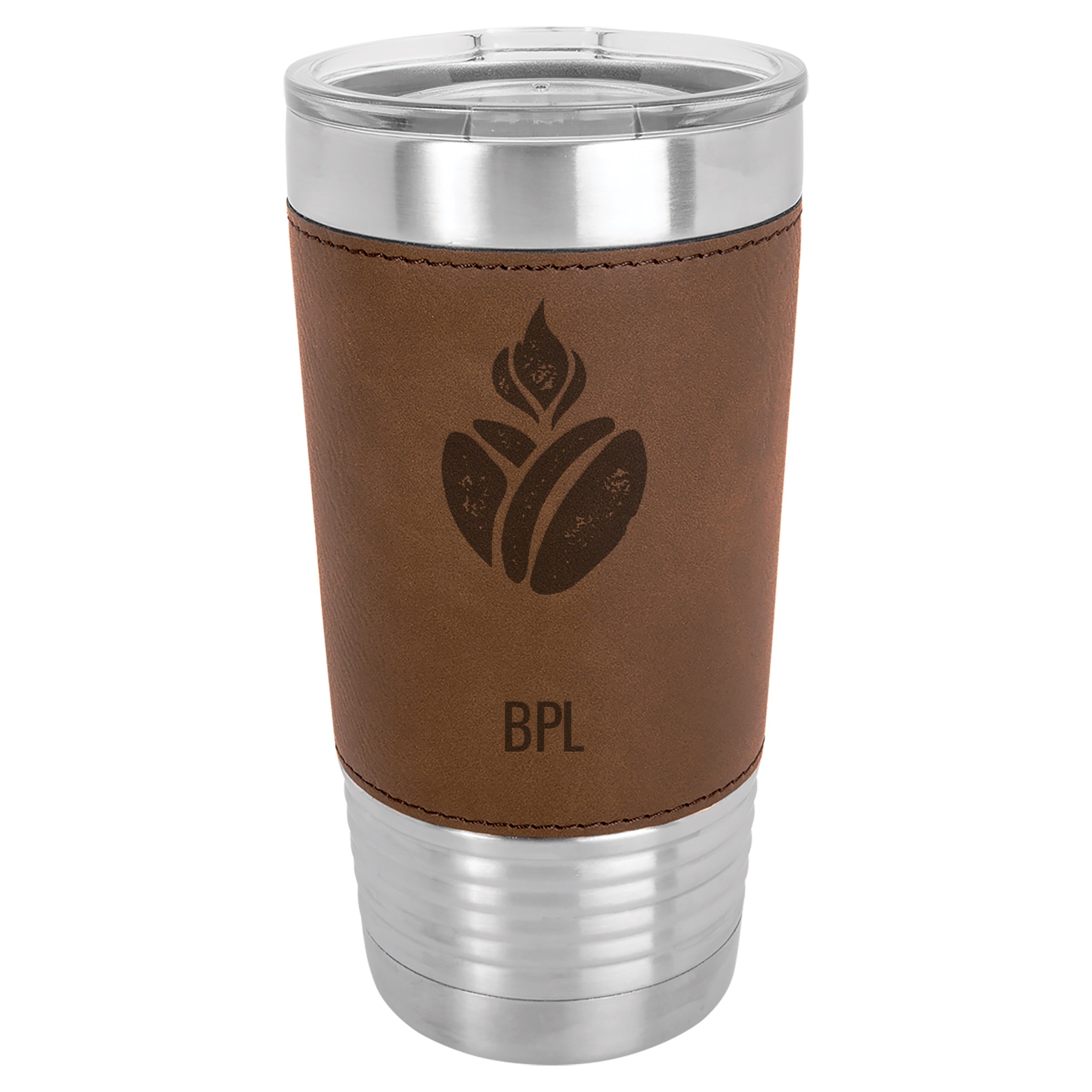 Catholic Coffee Leather Tumbler