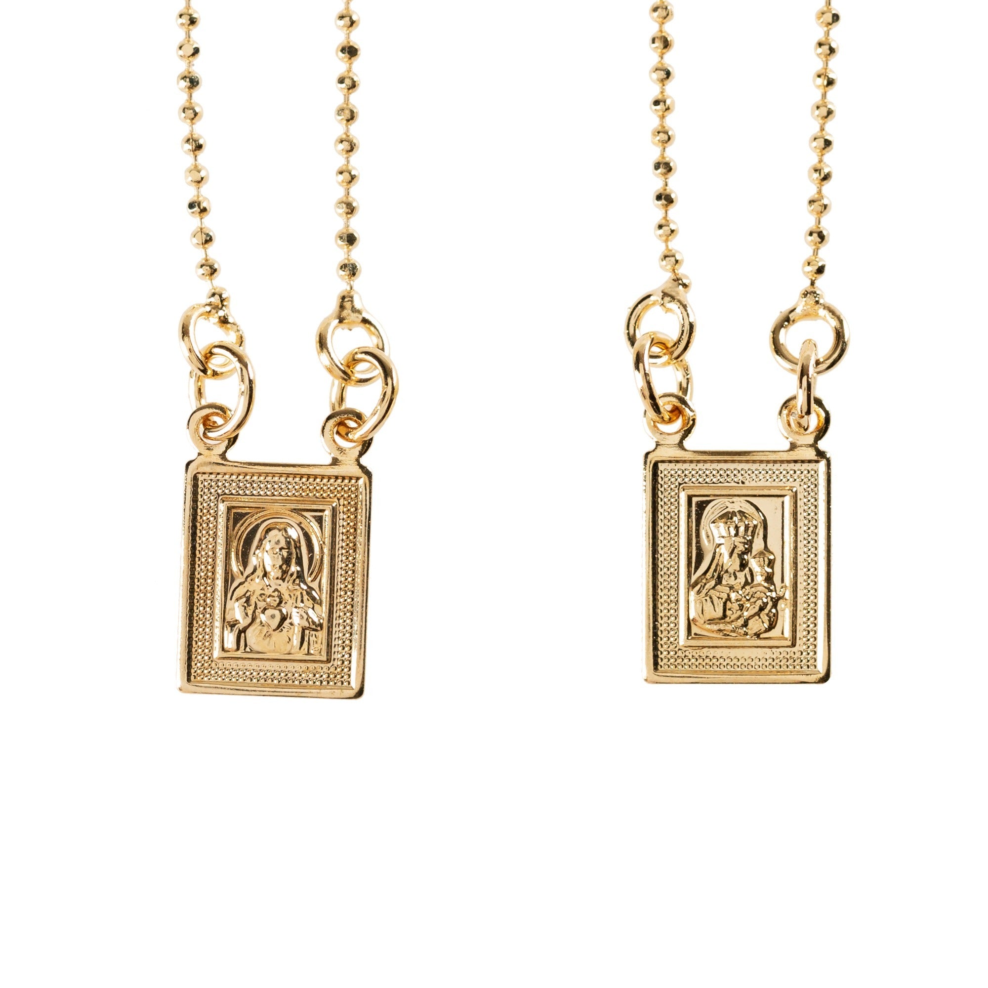 Gold-Plated Brass Scapular Necklace The Catholic Company®