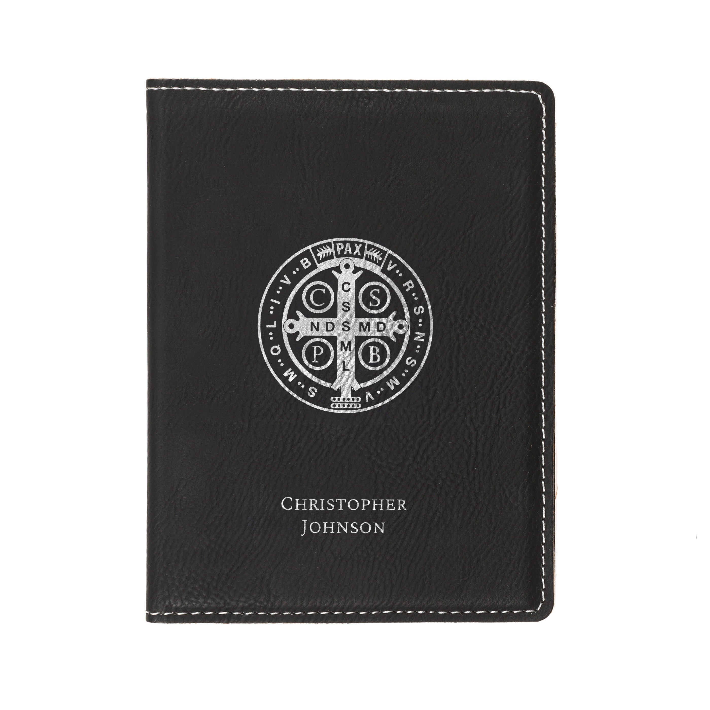 Black St. Benedict Passport Cover