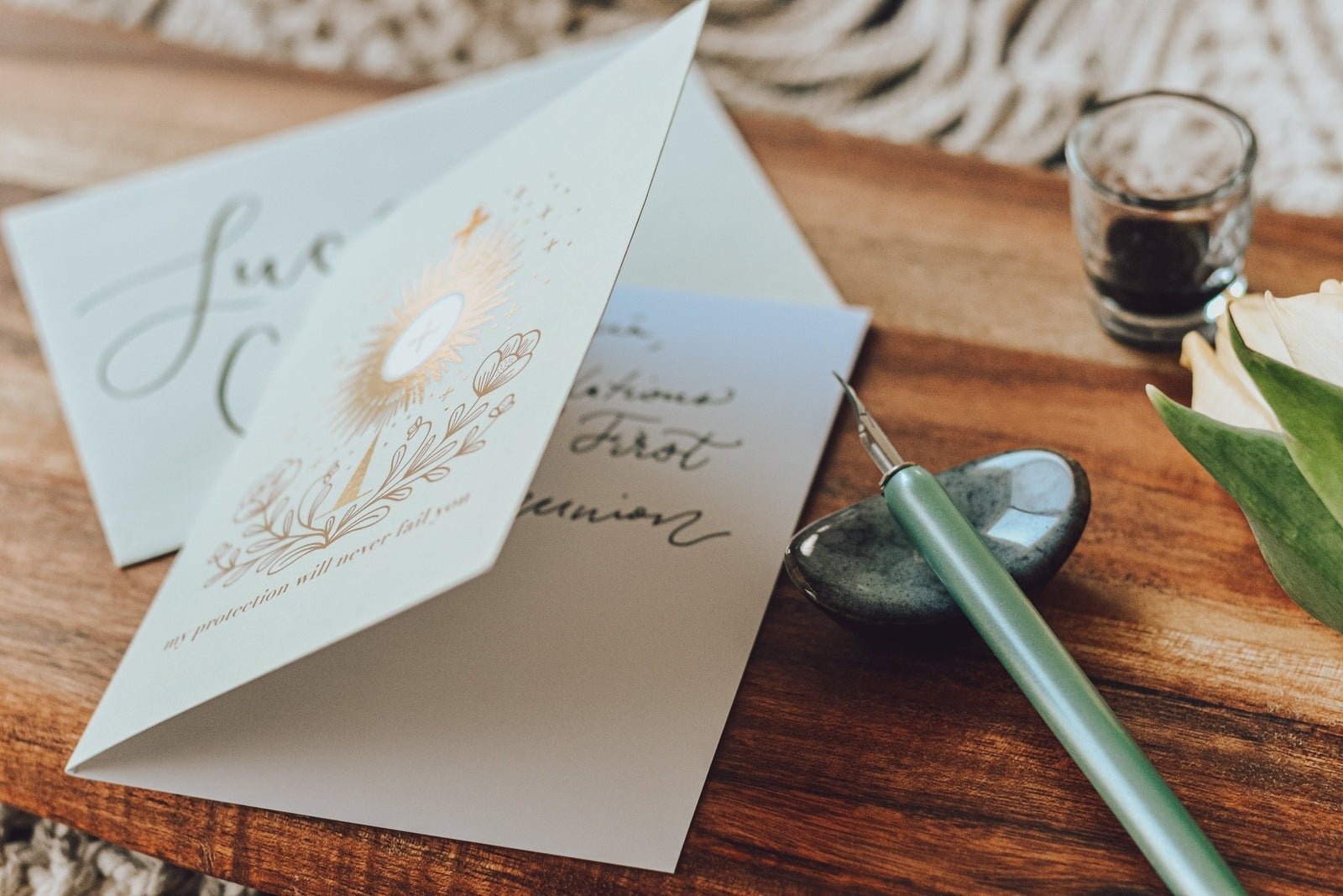 St. Clare of Assisi Monstrance Blank Greeting Card