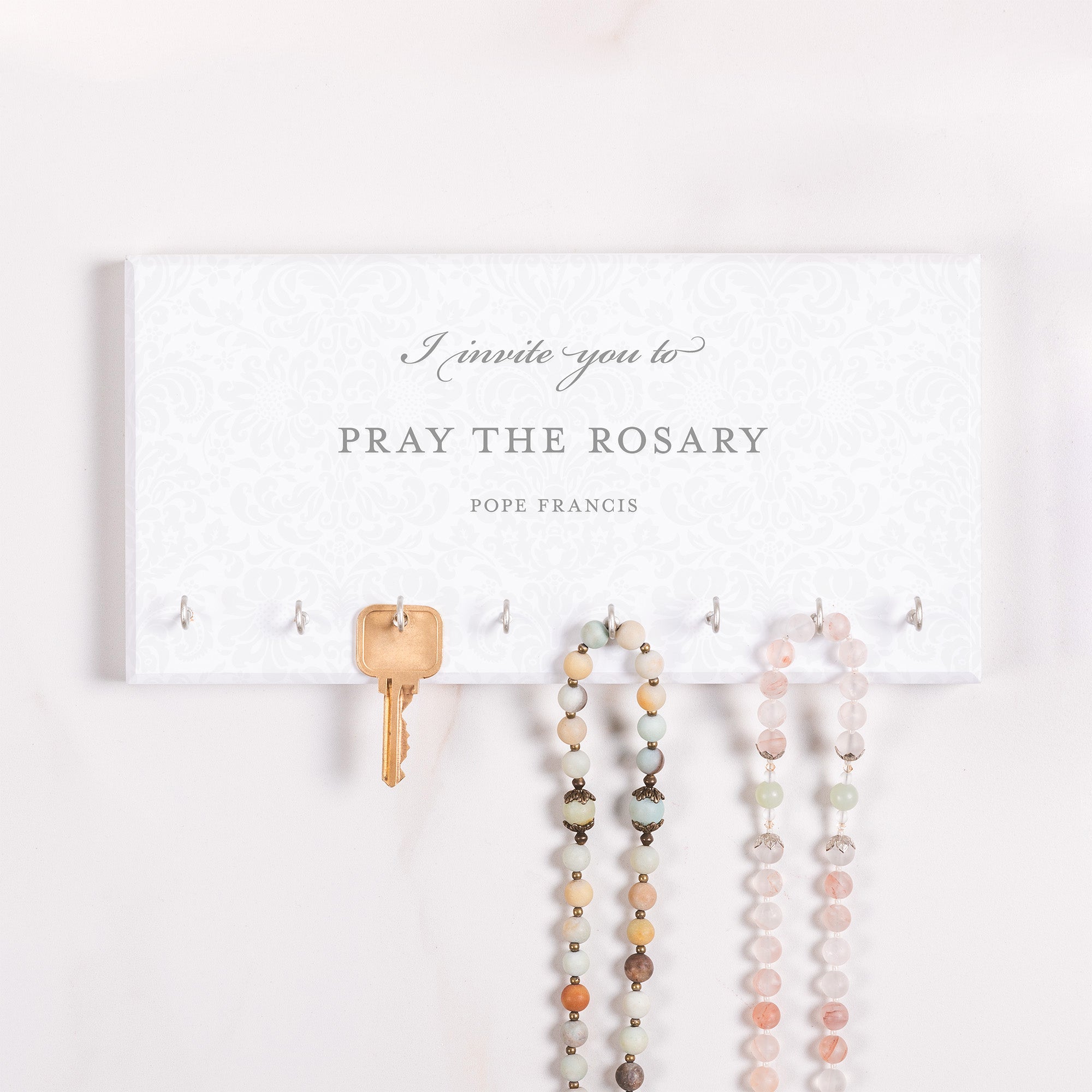 Pope Francis I Invite You Rosary Rack
