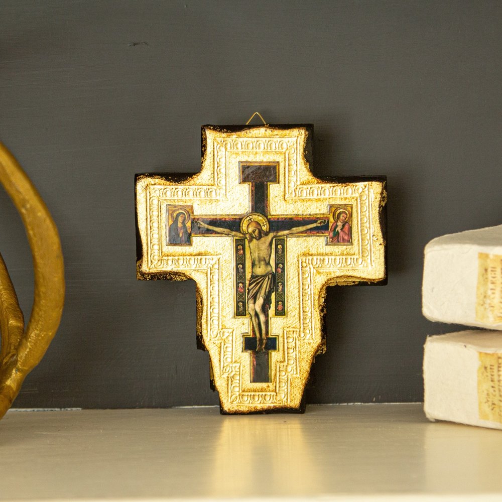 Crucifix by Giotto Italian Plaque