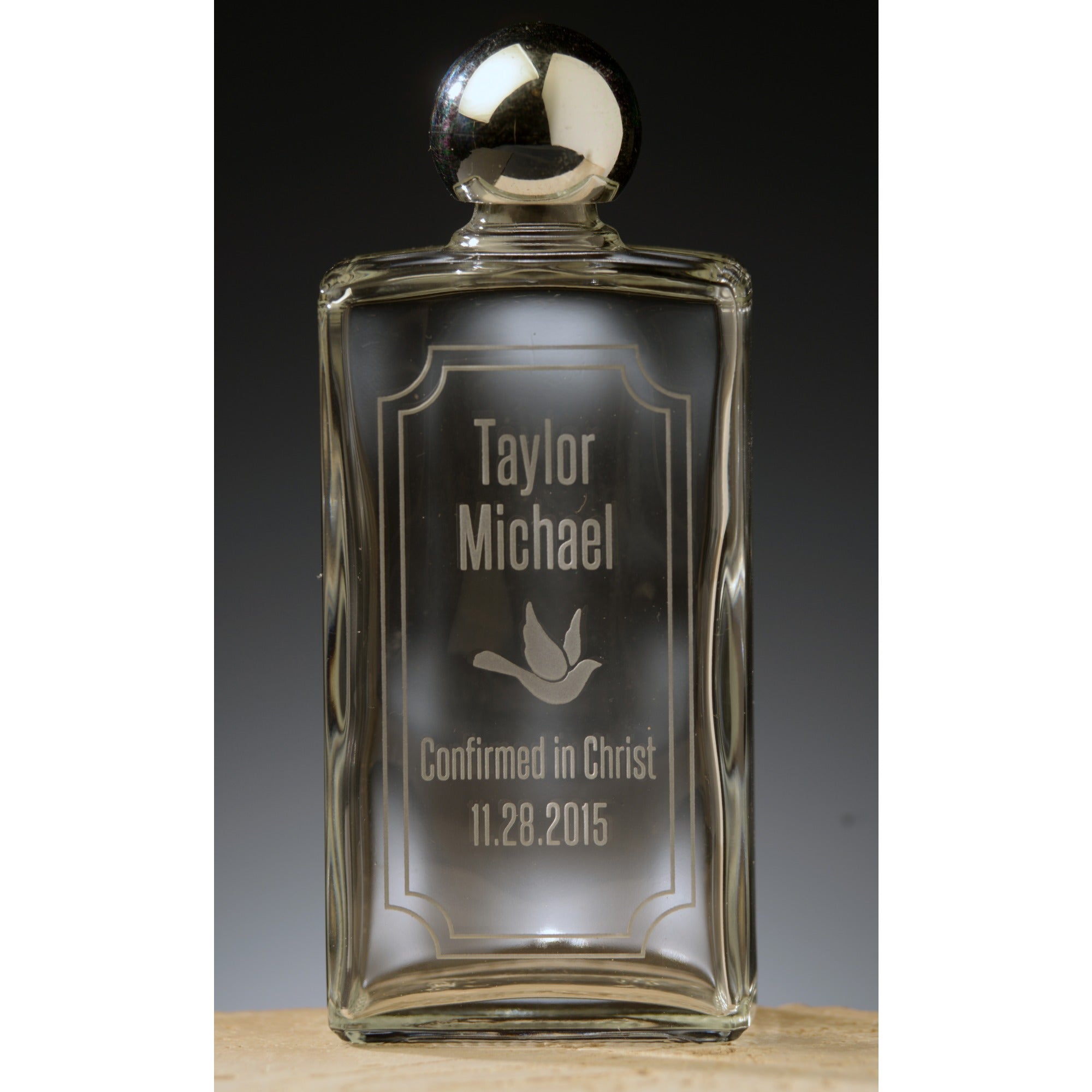 Personalized Confirmation Holy Water Bottle
