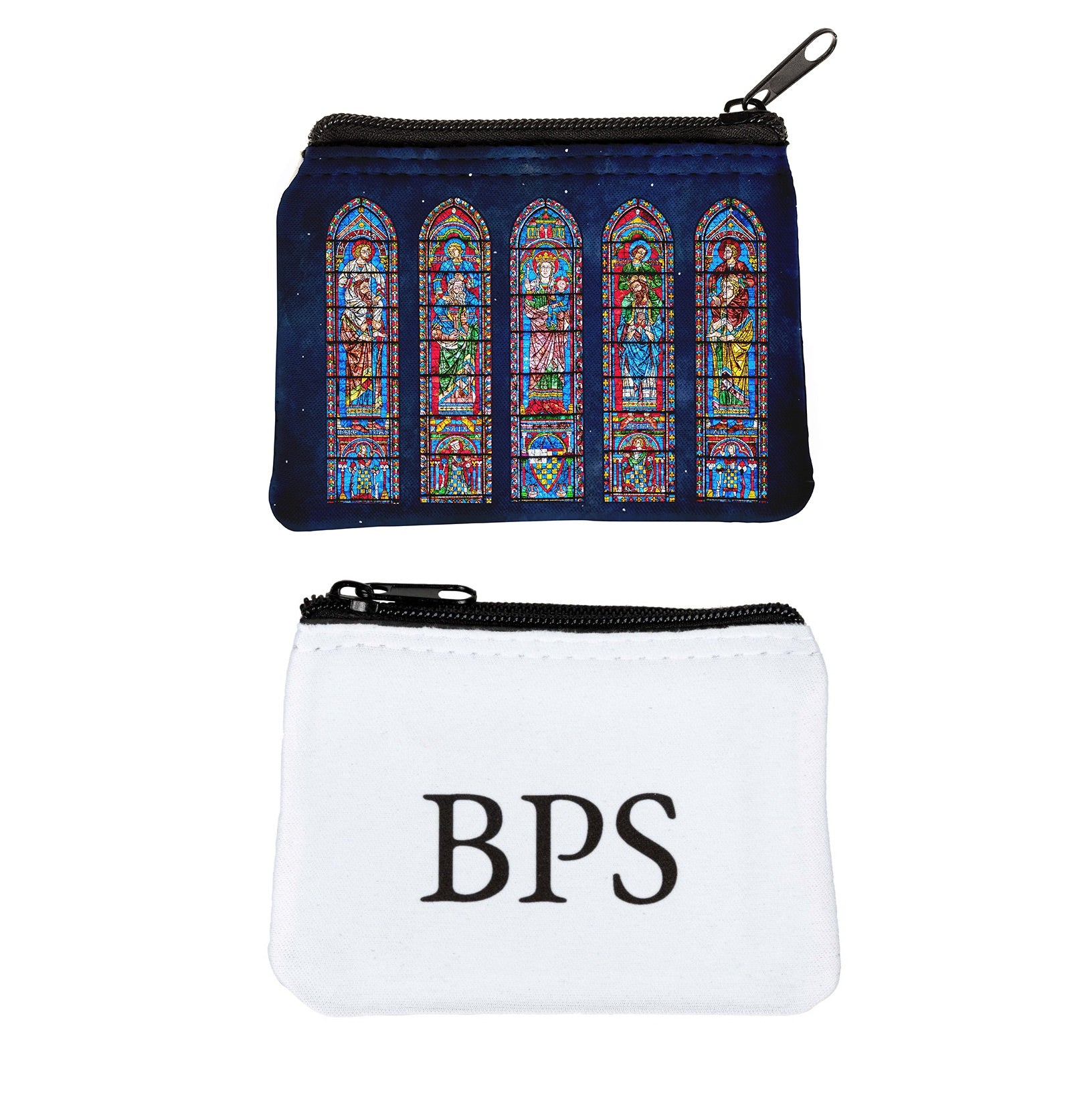 Personalized Chartres Cathedral Stained Glass Rosary Pouch