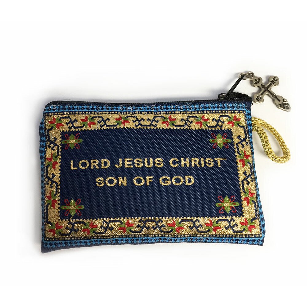 Jesus Prayer Pouch & Wooden Prayer Beads