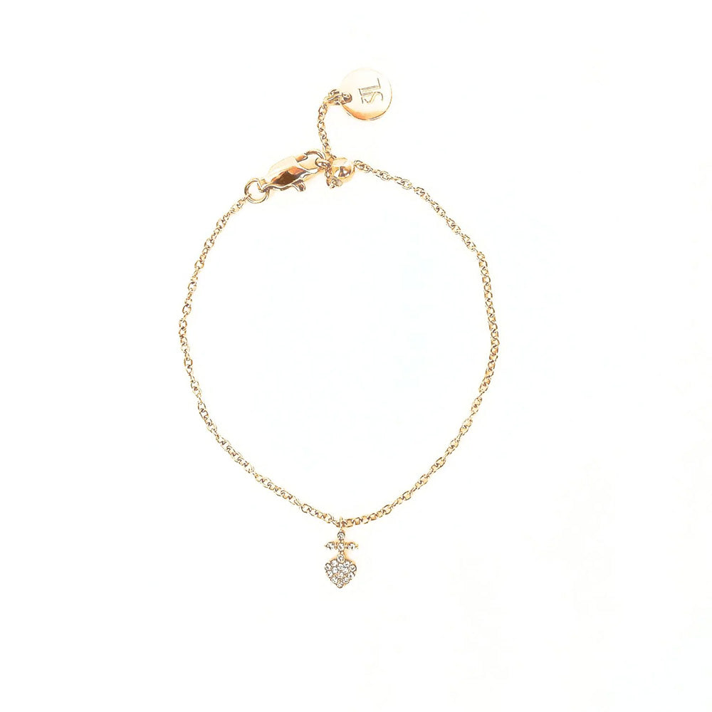 Crystal Sacred Heart Bracelet