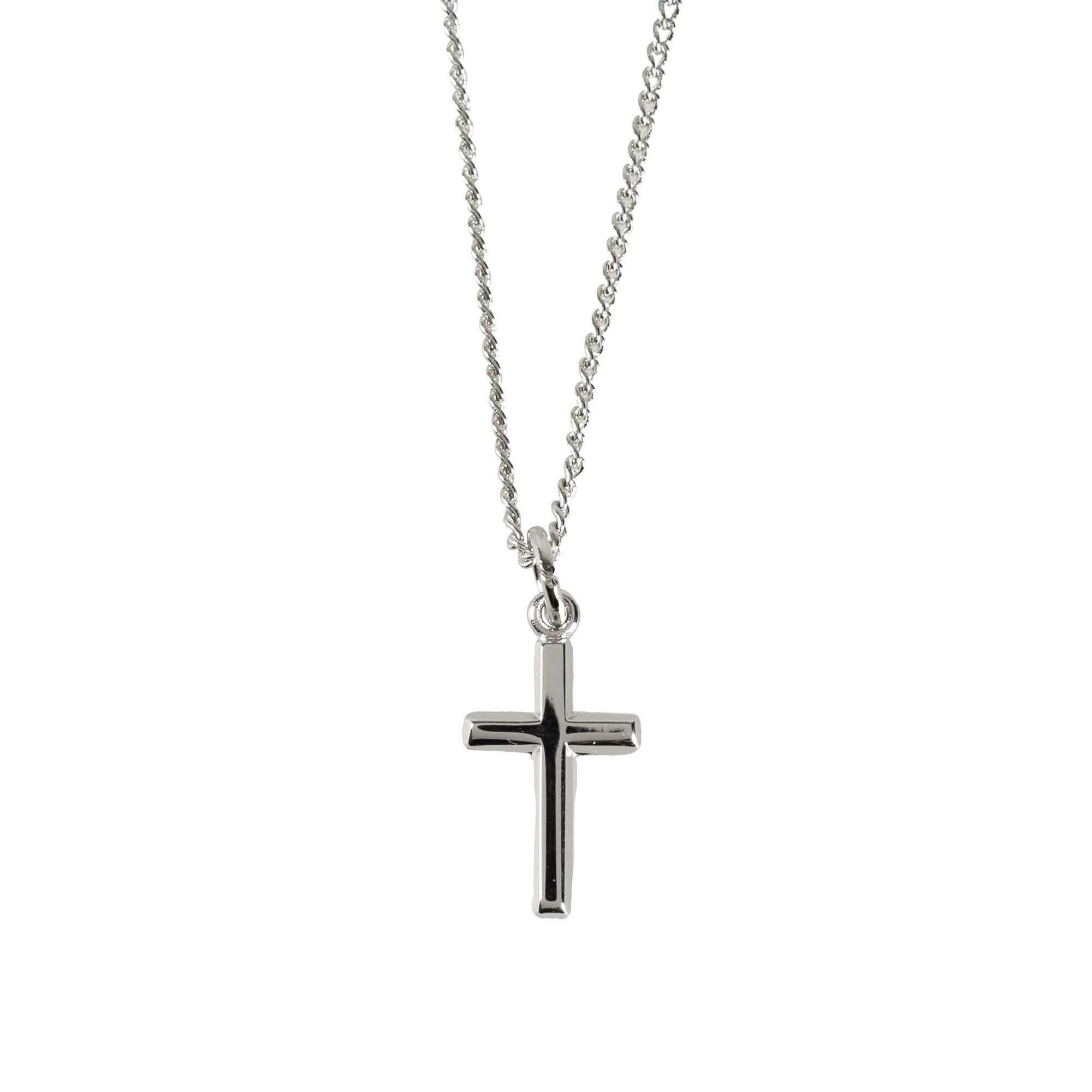 Sterling Silver Baby's Cross Necklace with Chain