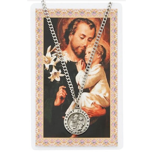 St. Joseph Patron Saint Medal with Prayer Card