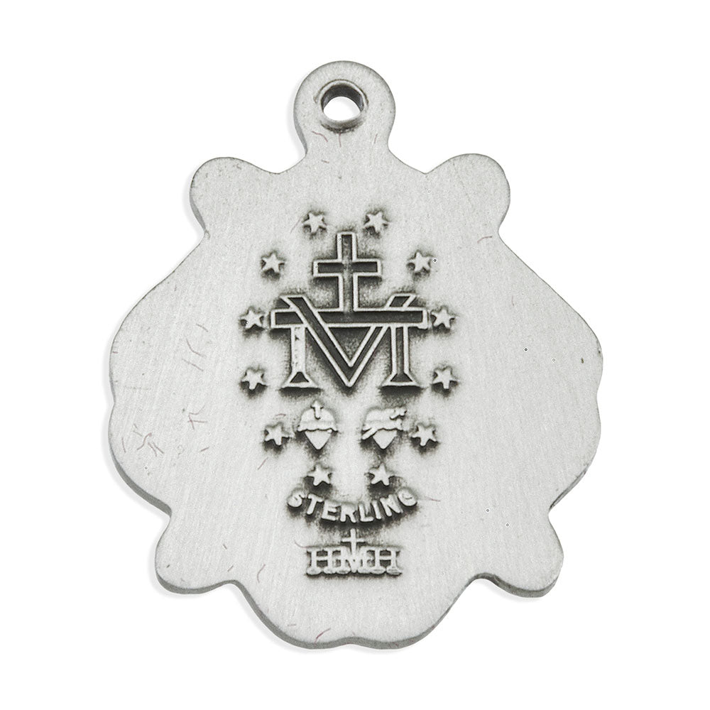 Sterling Celtic Knot Miraculous Medal Necklace