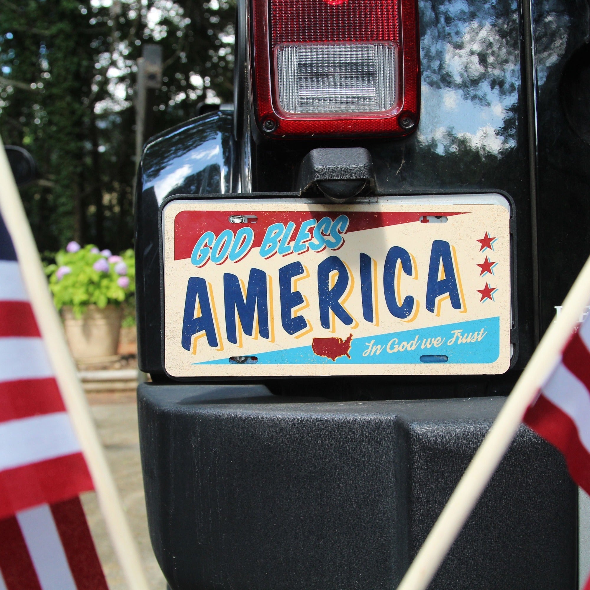God Bless America License Plate