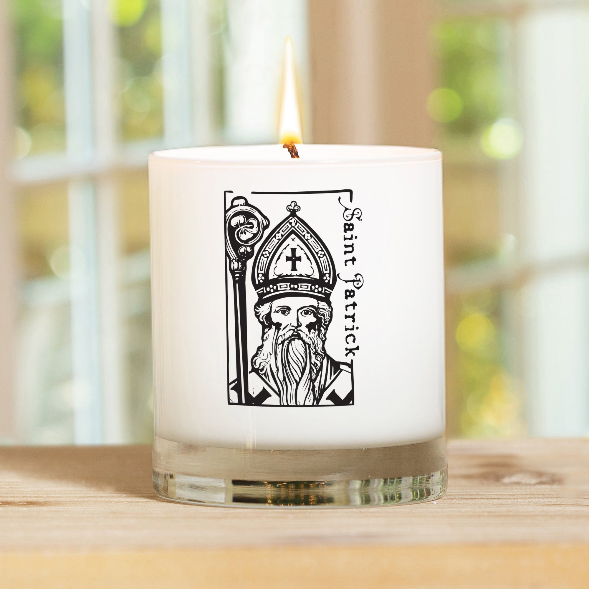 Personalized St. Patrick Confirmation Candle