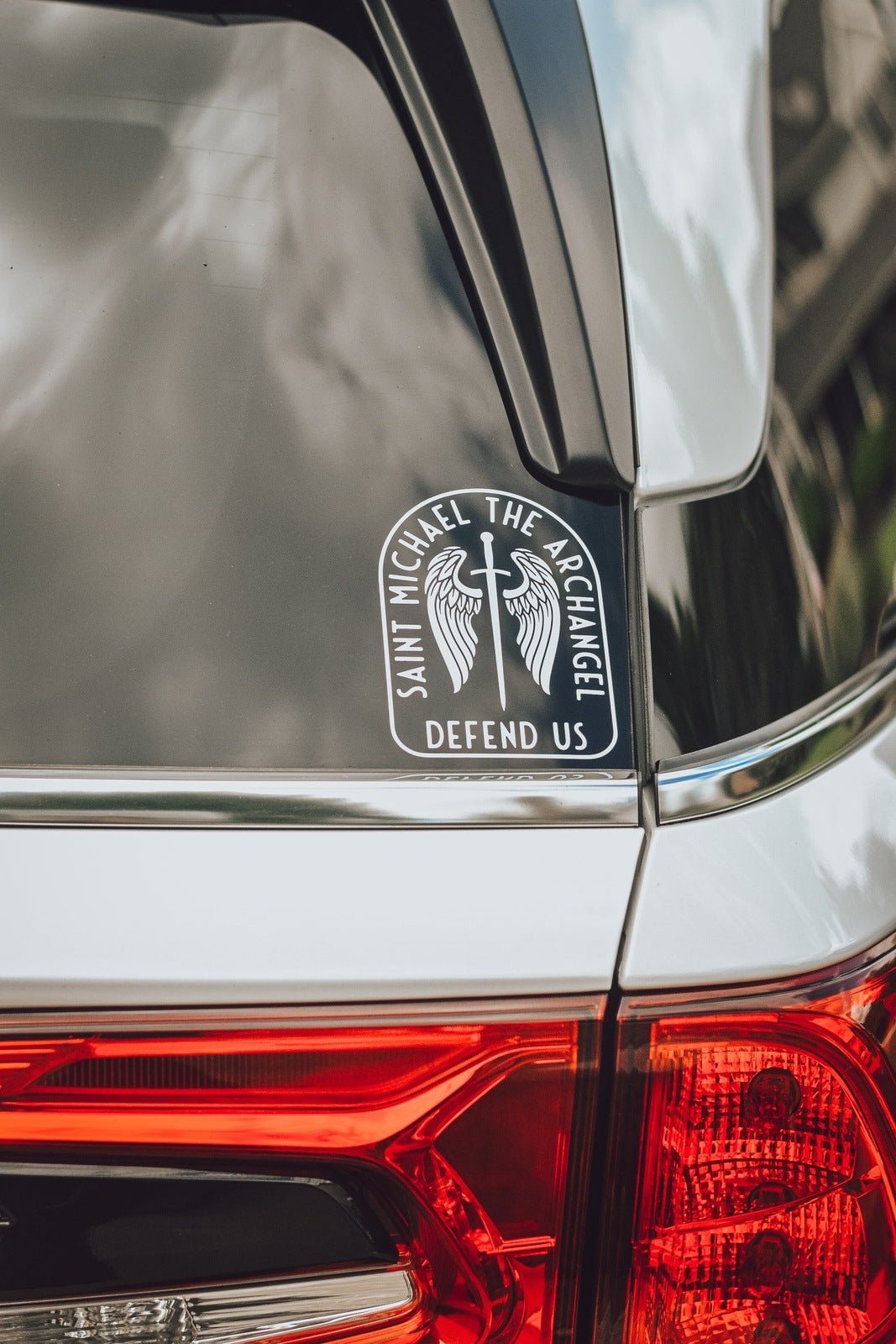 St. Michael Sword & Shield Vinyl Sticker