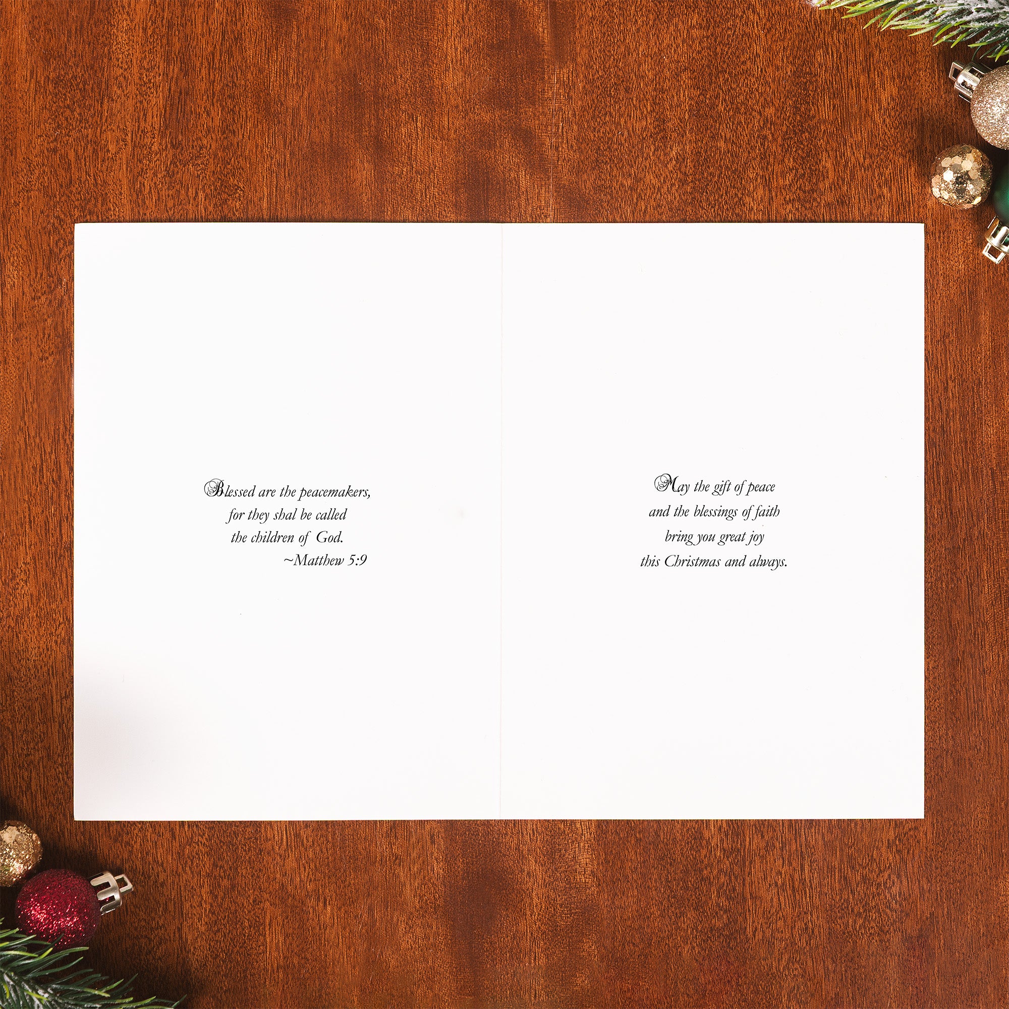 Newborn King in the Manger Snow Globe Christmas Cards - Set of 20