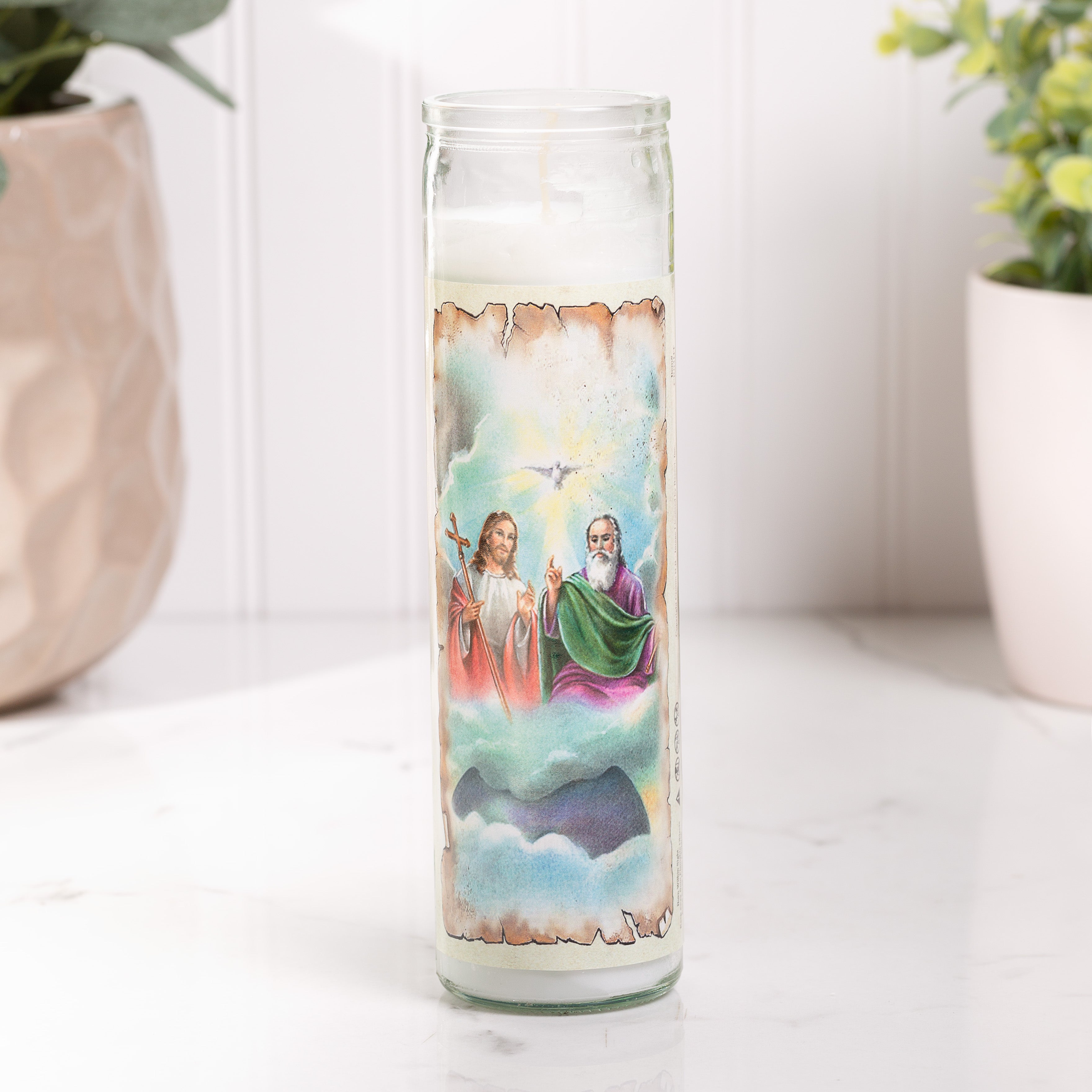 Holy Trinity Catholic Candle