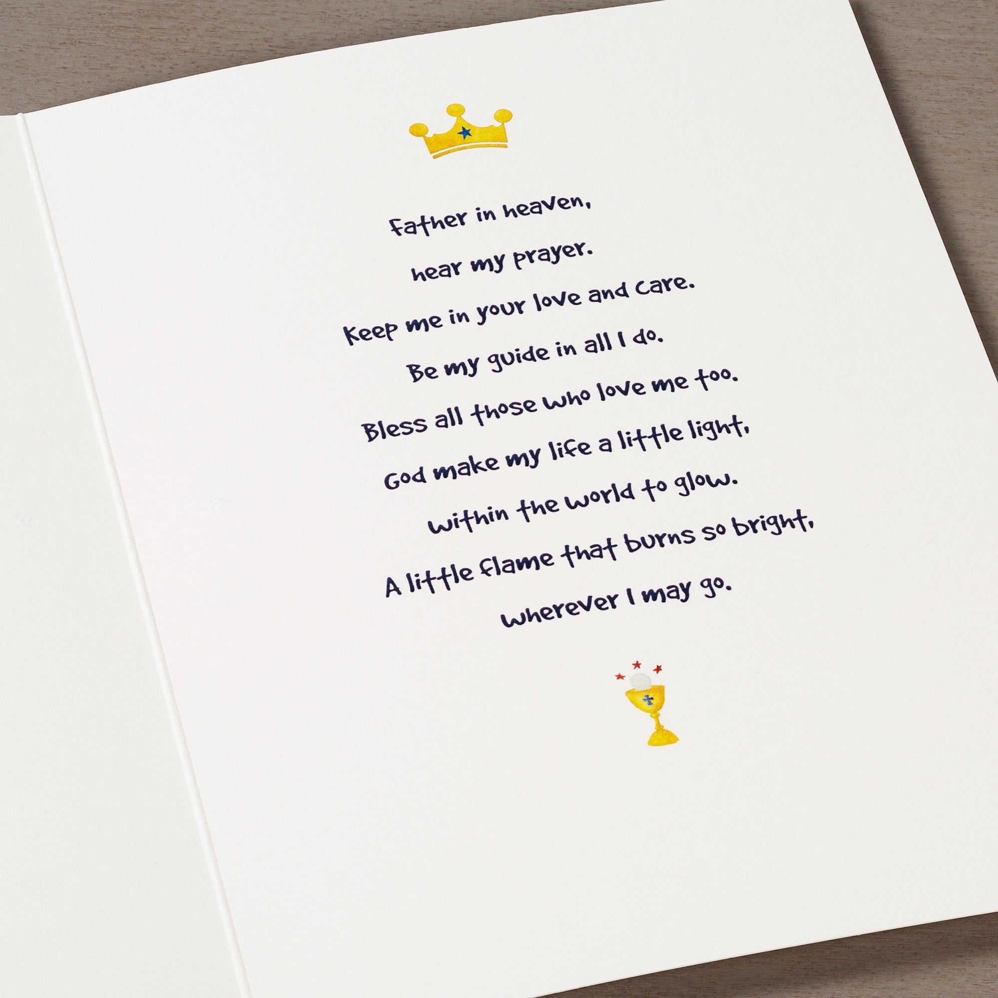 First Communion Boy's Watercolor Card w/ Envelope