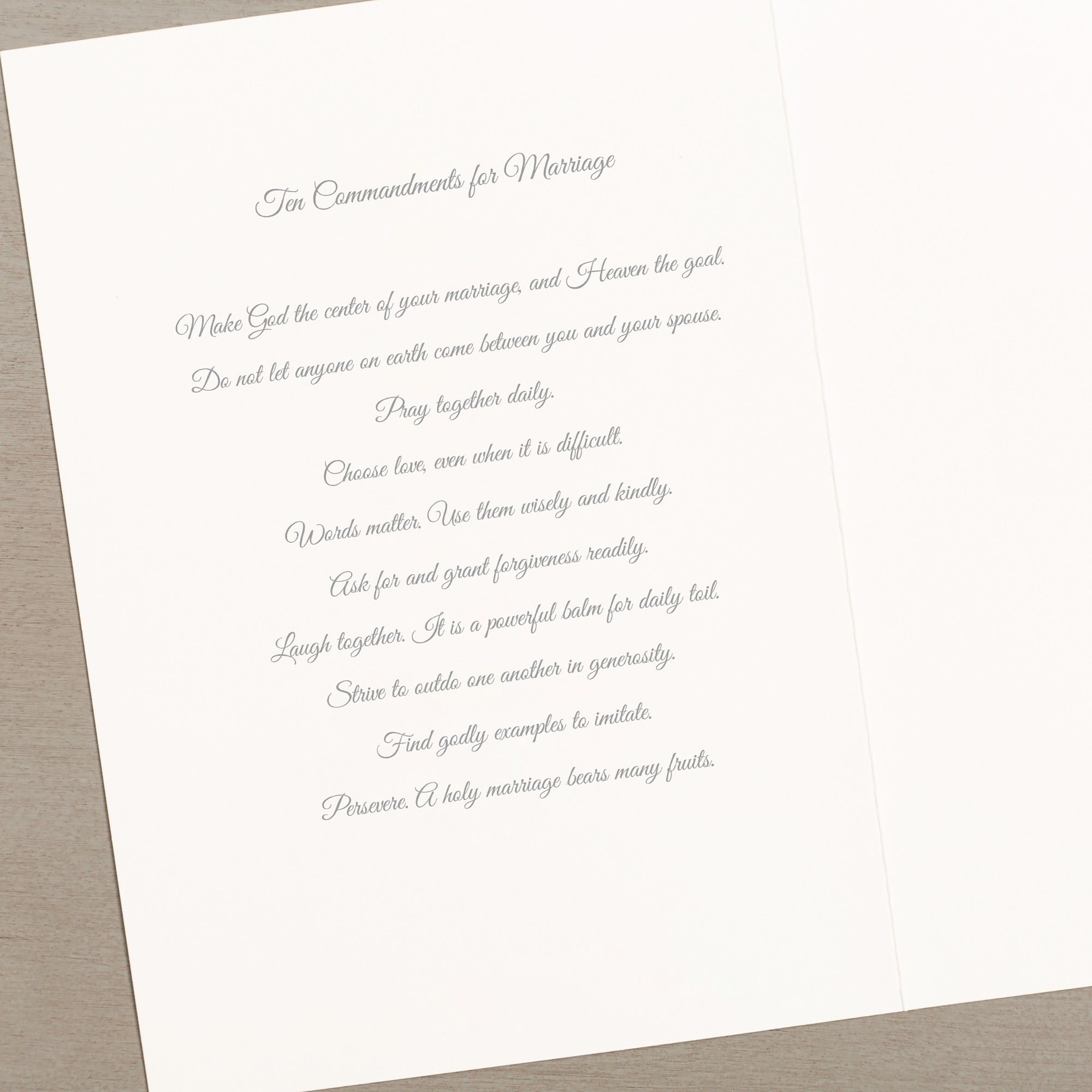 Faith Hope & Love Wedding Card