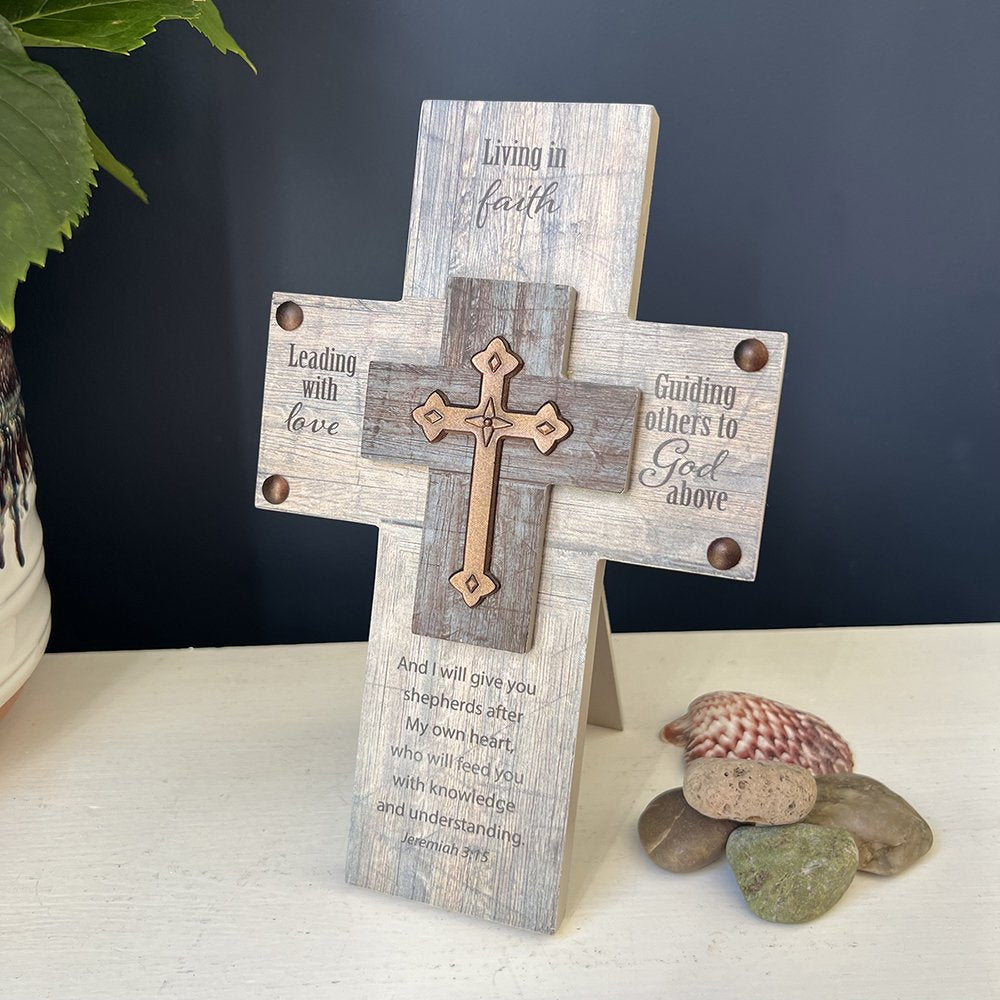 Leading with Love Service Cross - 8.5"