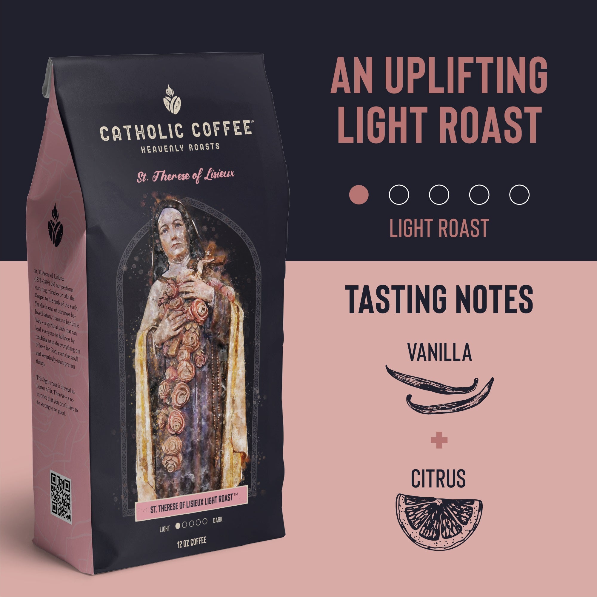 St. Therese of Lisieux Light Roast Coffee - 12 oz. Bag