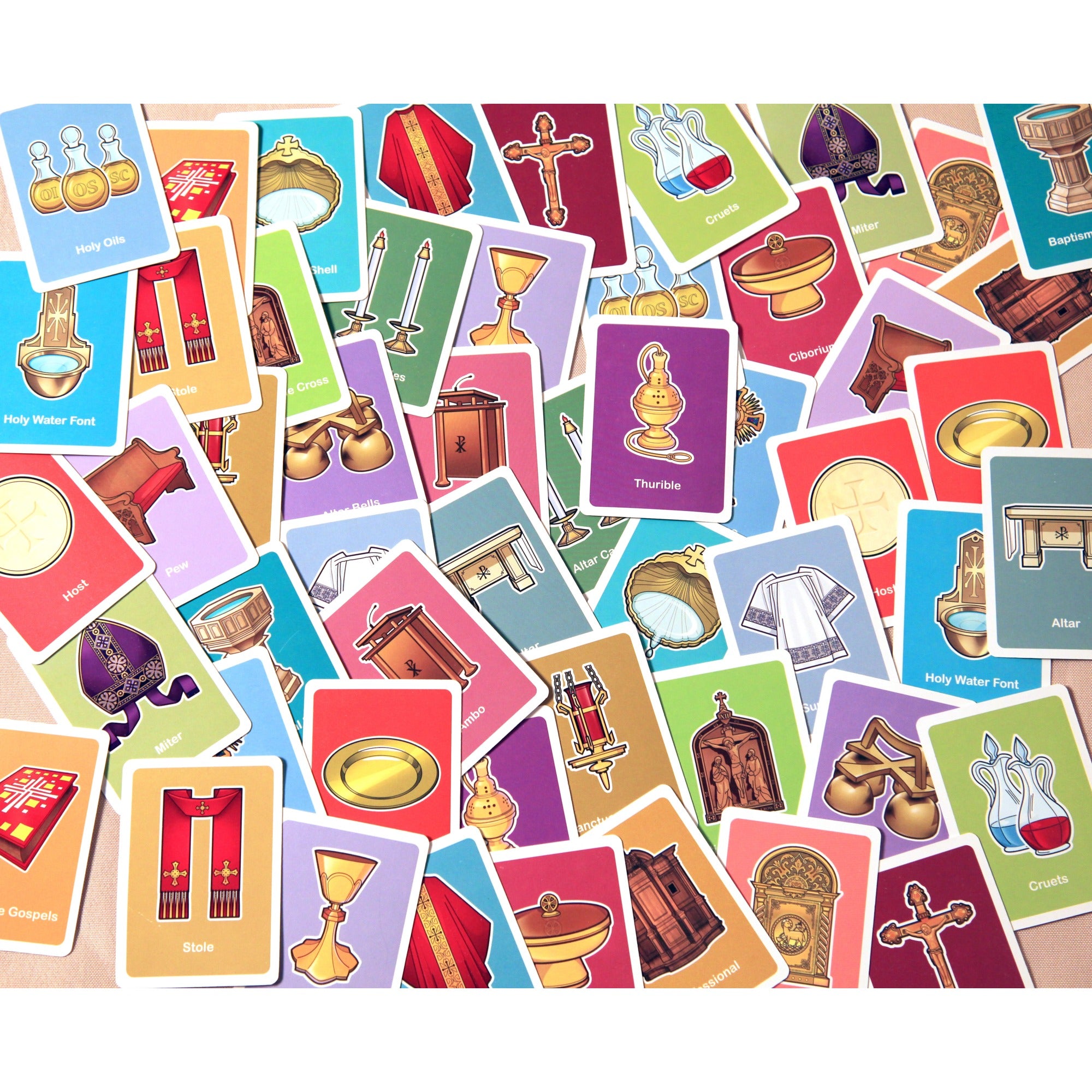 Catholic Words Card Matching Game, Vol. I