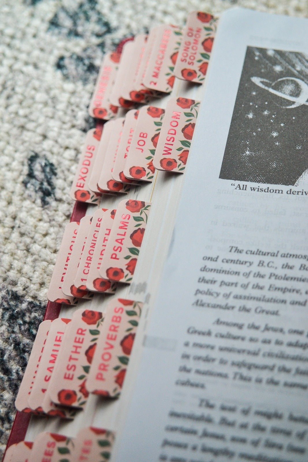 Shower of Roses Catholic Bible Tabs