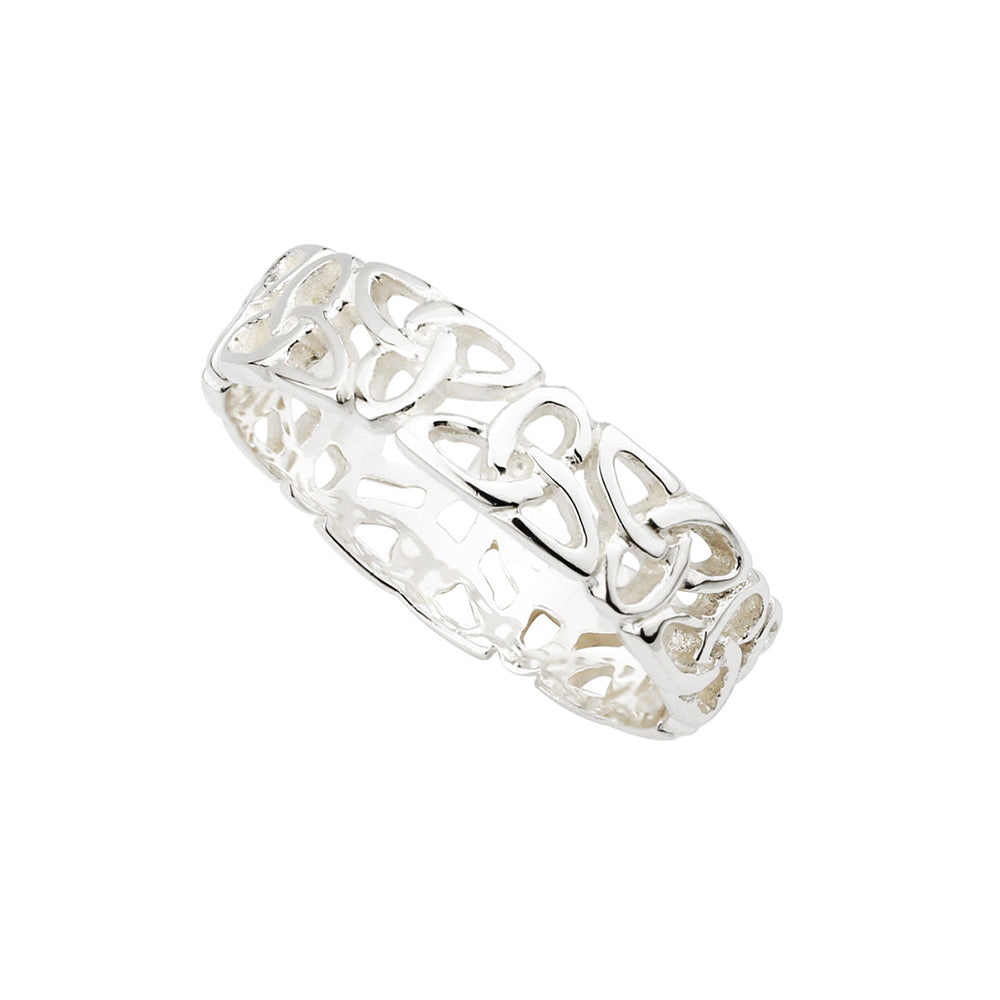 Sterling Silver Trinity Knot Filigree Ring - Multiple Sizes