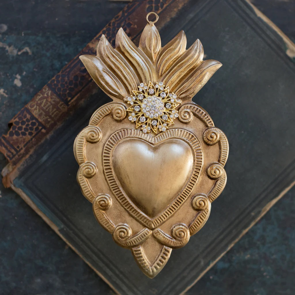 Radiant Sacred Heart Wall Plaque - 9.25"