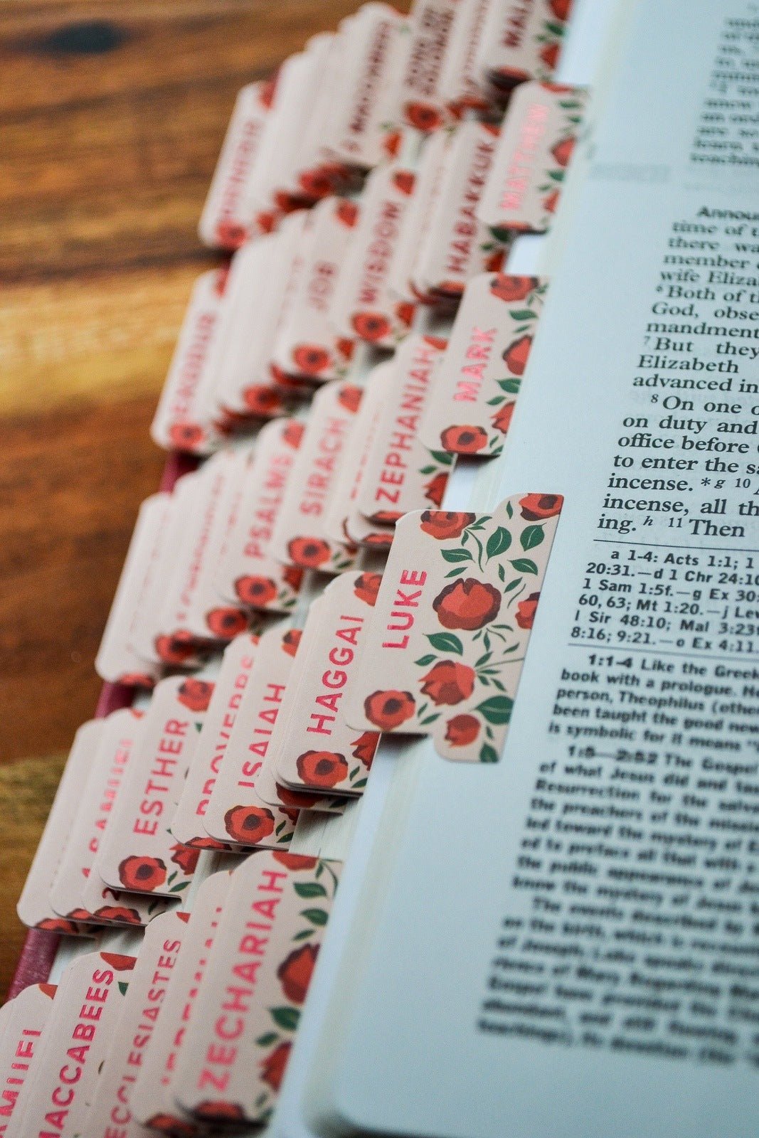 Shower of Roses Catholic Bible Tabs