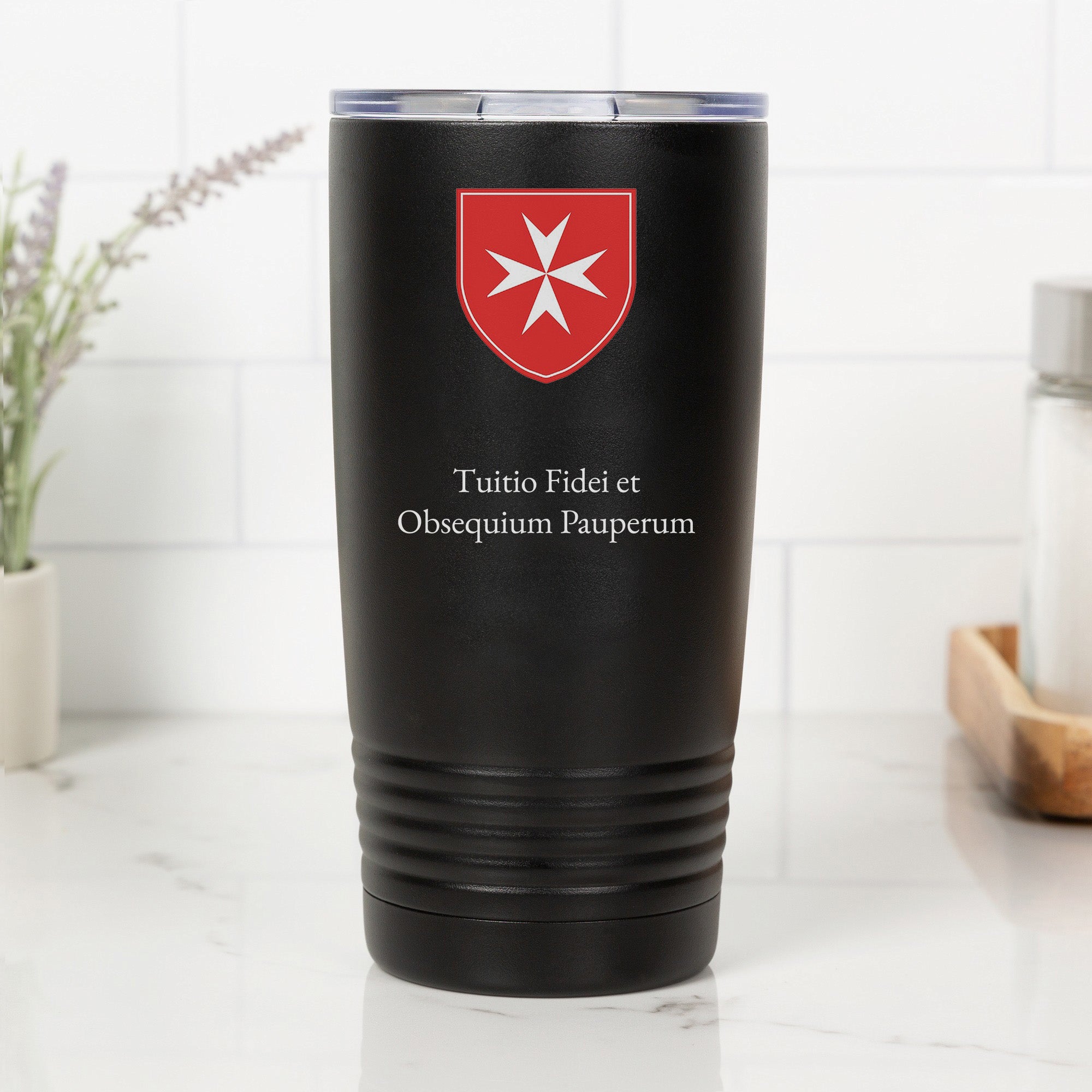 Order of Malta Black Insulated Tumbler