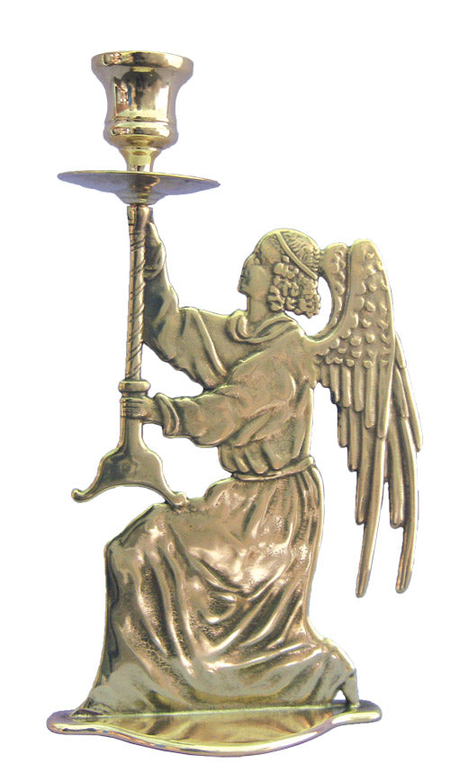 Classic Brass Angel Candle Holder