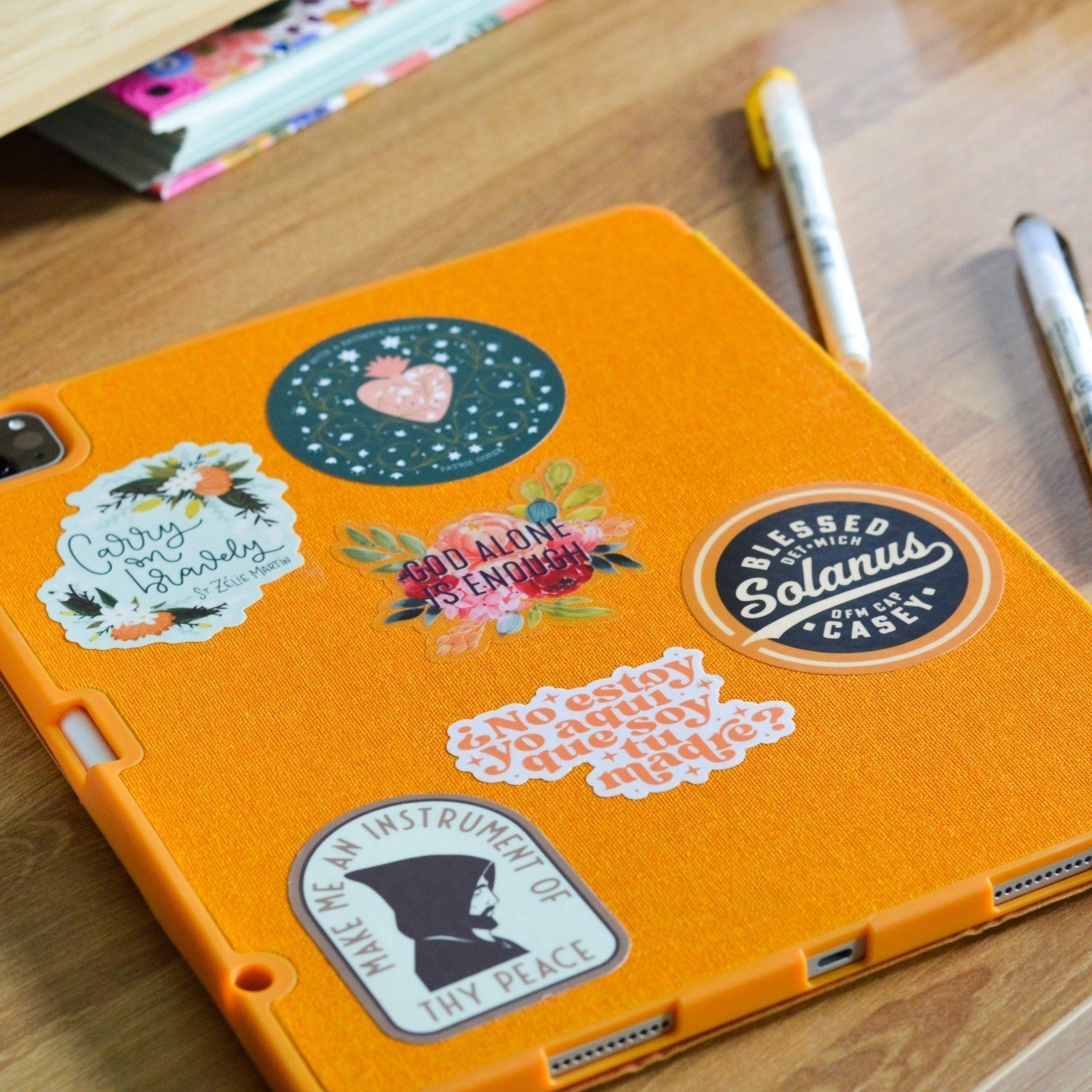 St. Francis Instrument of Thy Peace Vinyl Sticker