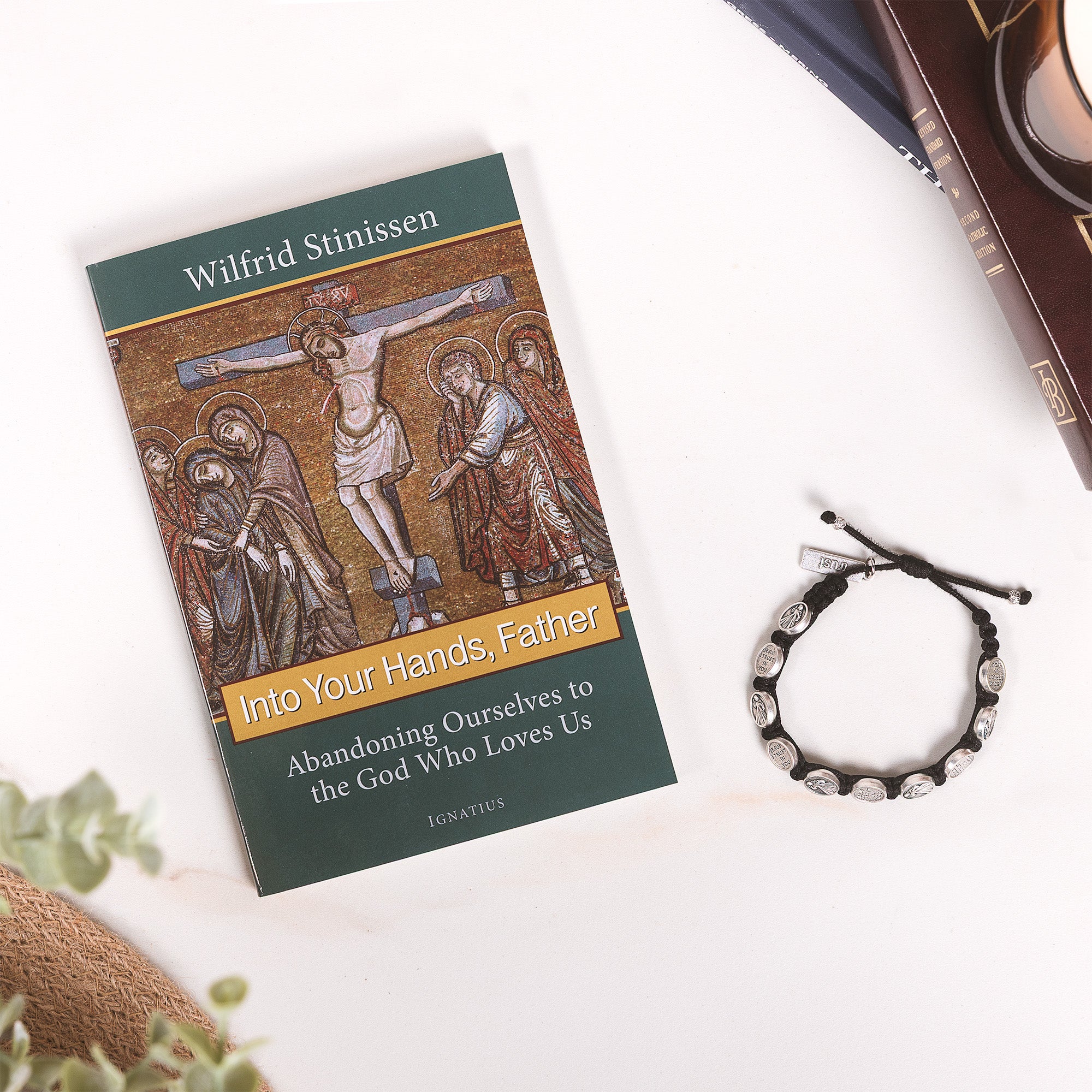 Into Your Hands, Father Book & Divine Mercy “Trust” Bracelet Gift Set