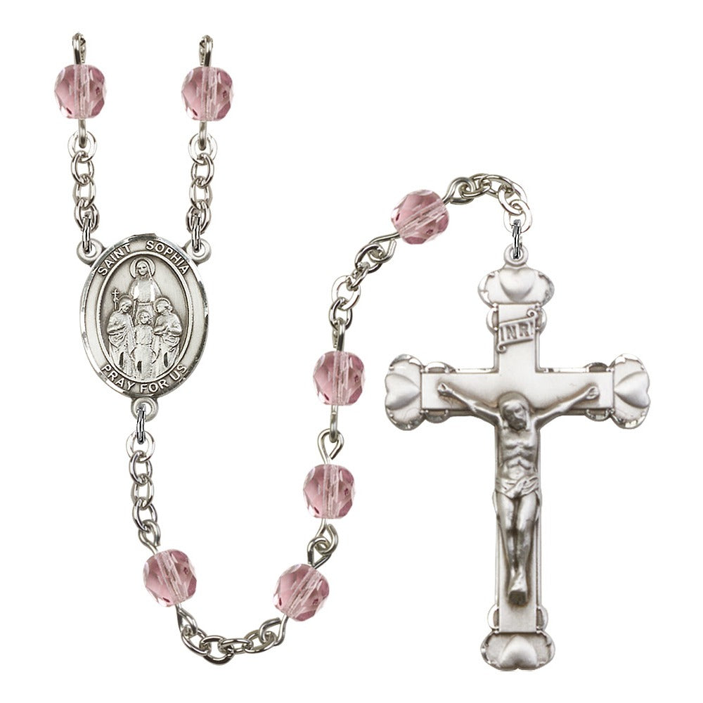St. Sophia Light Purple June Rosary 6mm