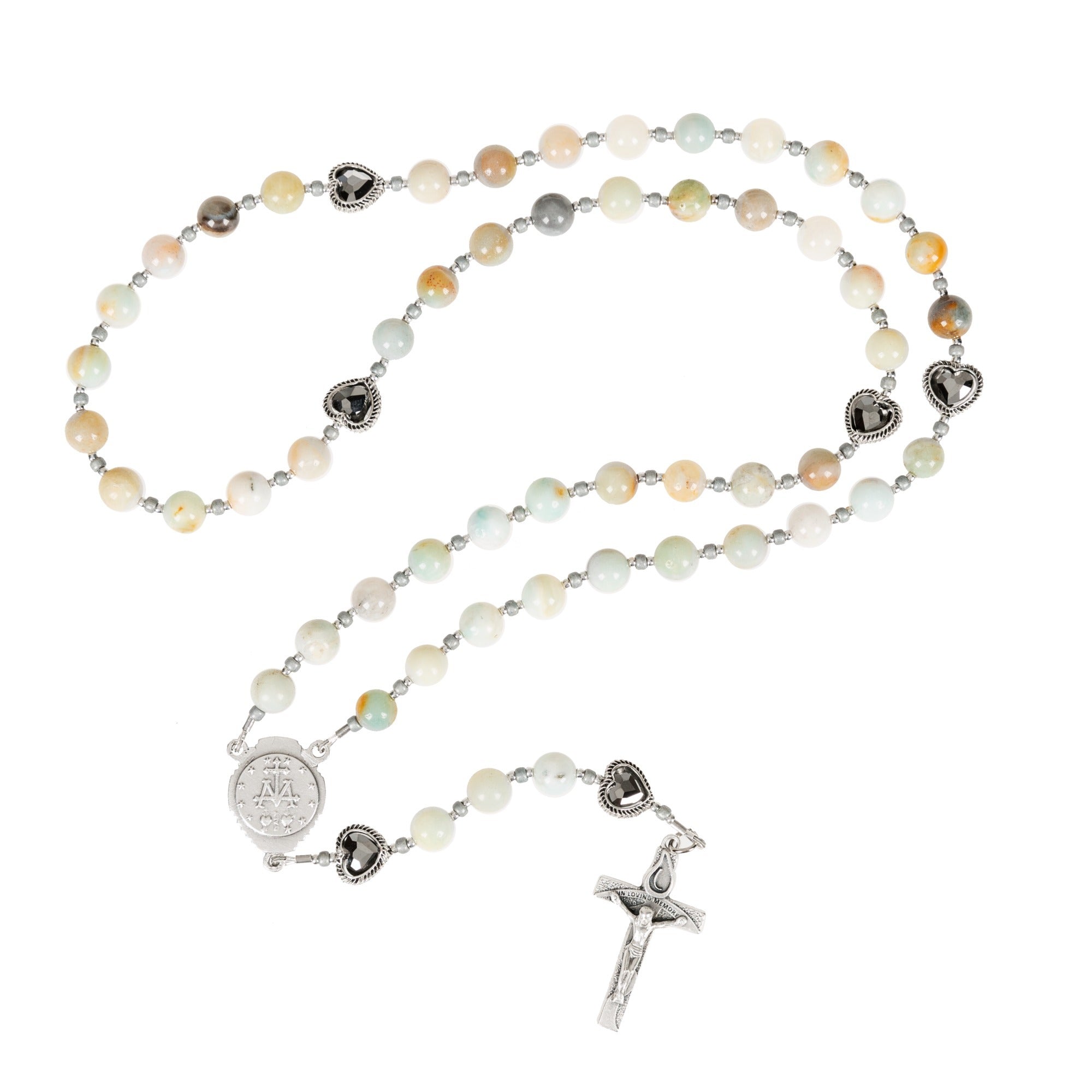 Swarovski Heart Memorial Rosary