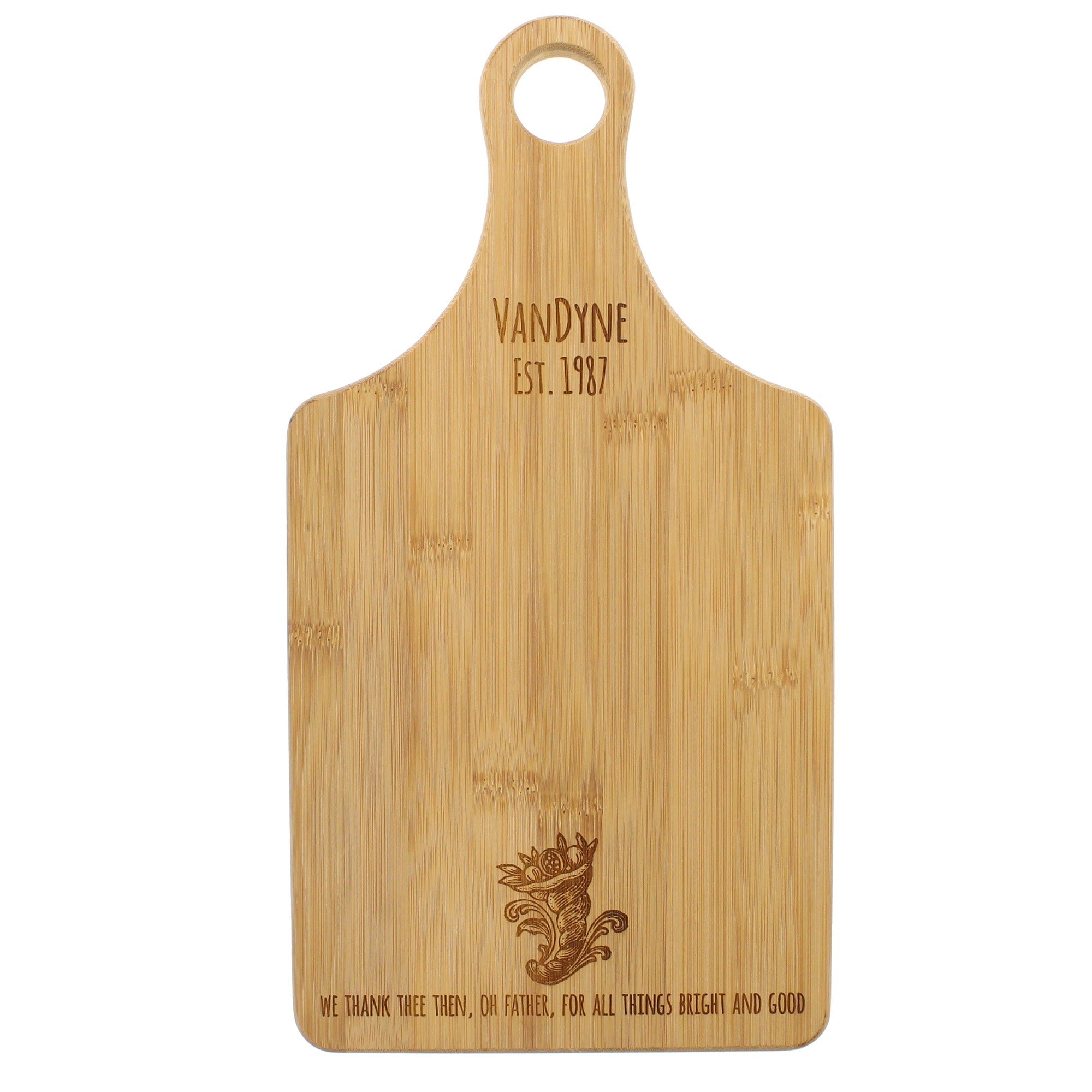 All Things Bright and Good Cutting Board