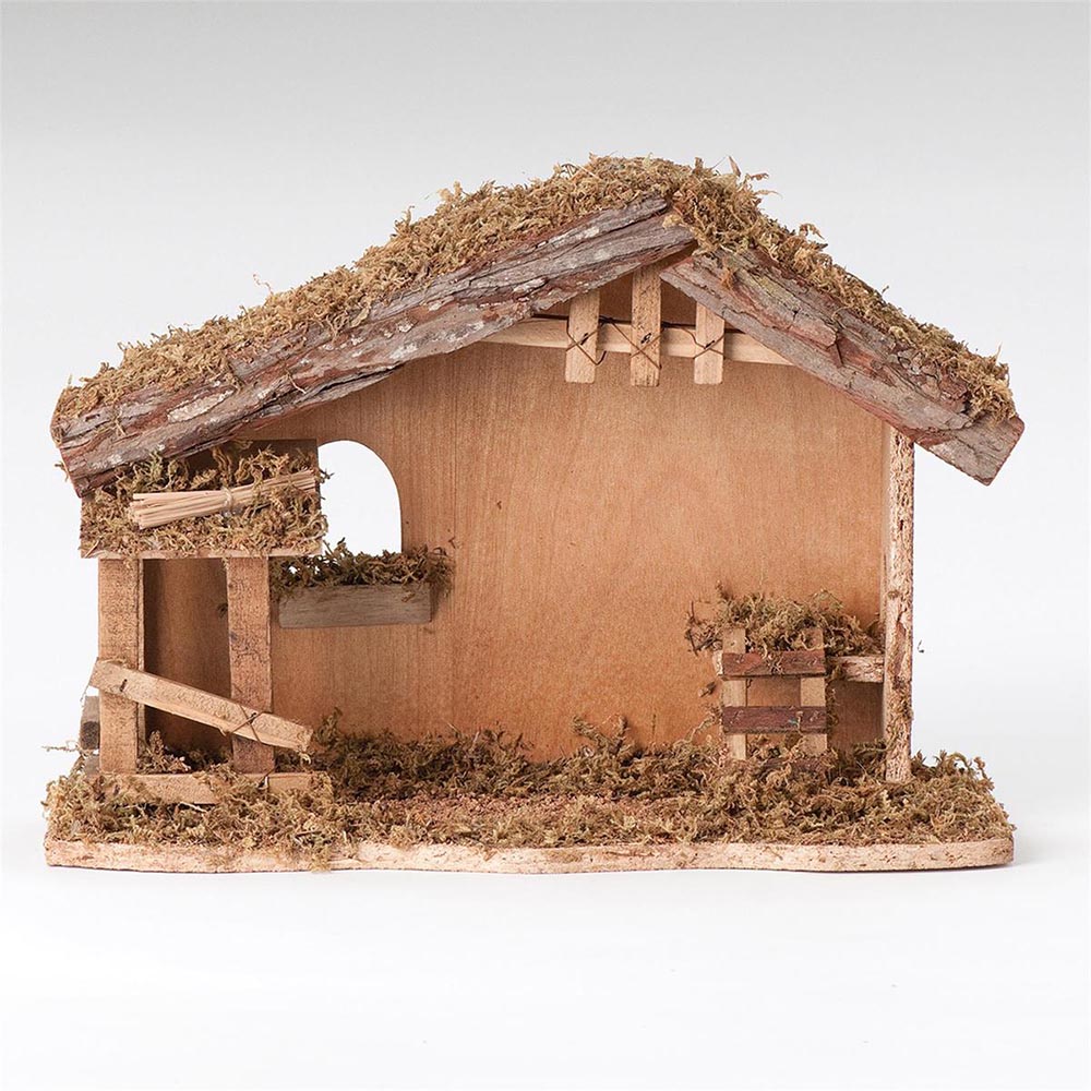 Fontanini Wooden Stable 10.5"
