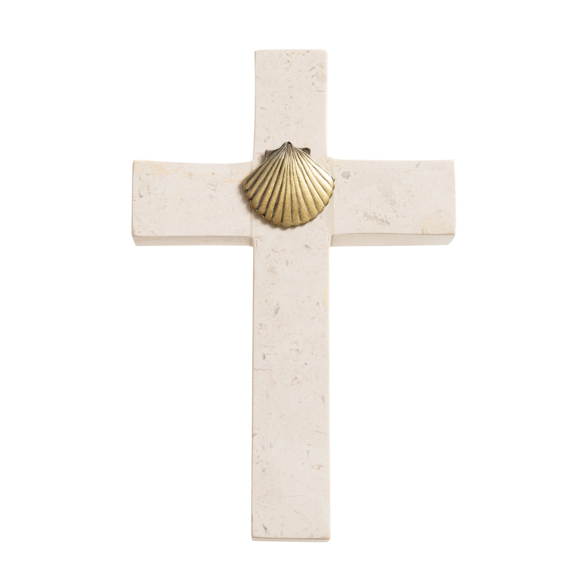 Bethlehem Stone Baptismal Cross - 4.75"