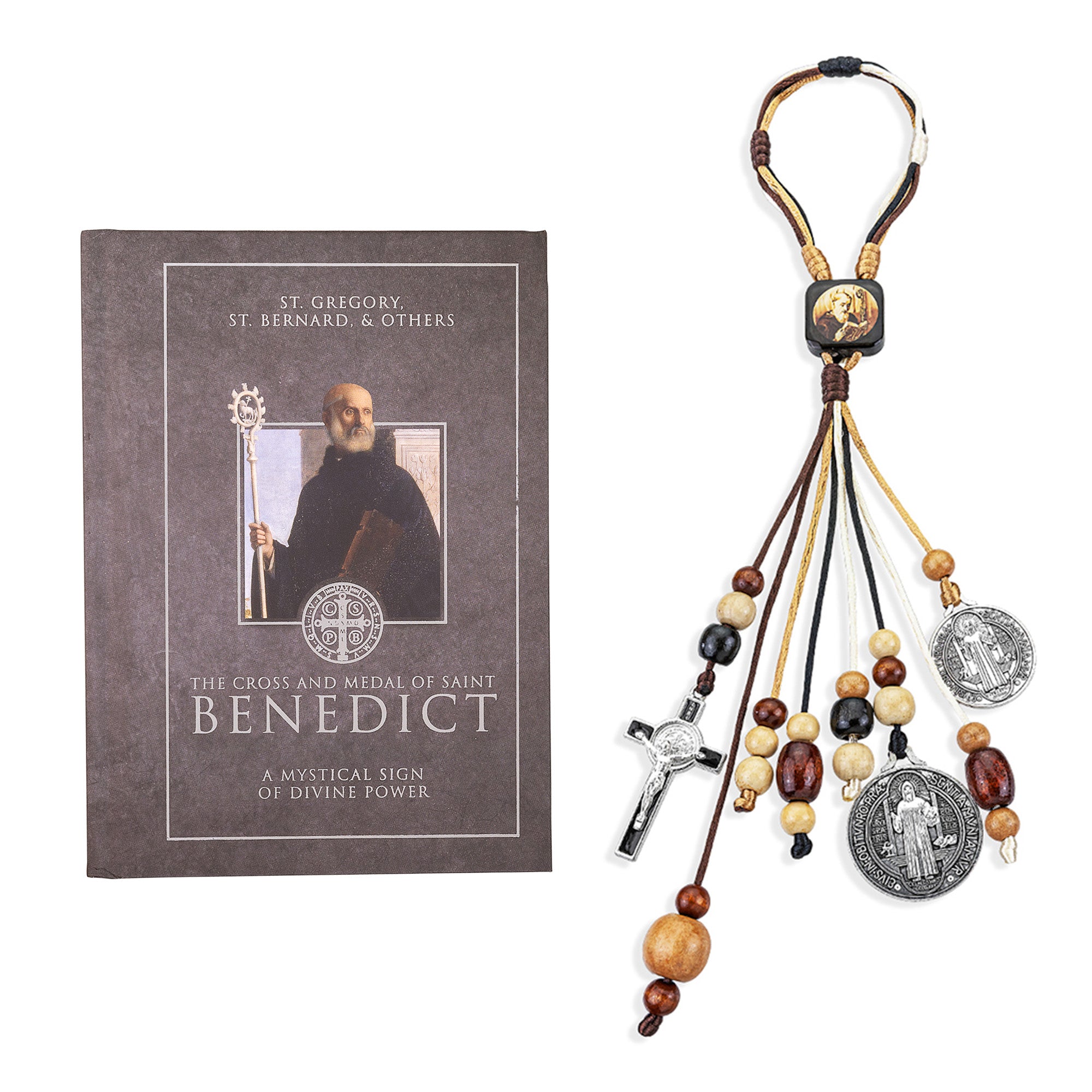 The Cross and the Medal of St. Benedict Book & St. Benedict Home Blessing (Gift Set)