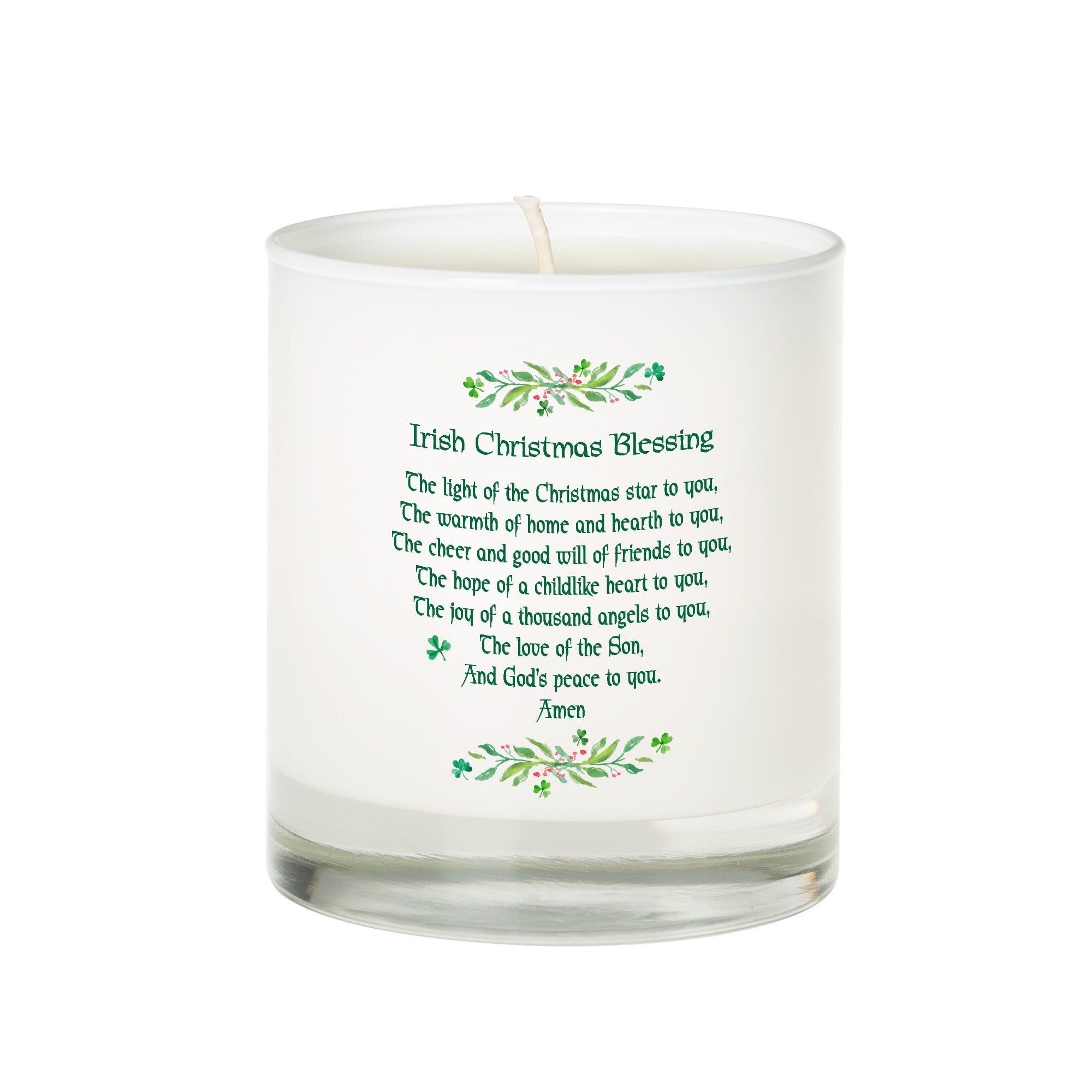 Irish Christmas Blessing Candle