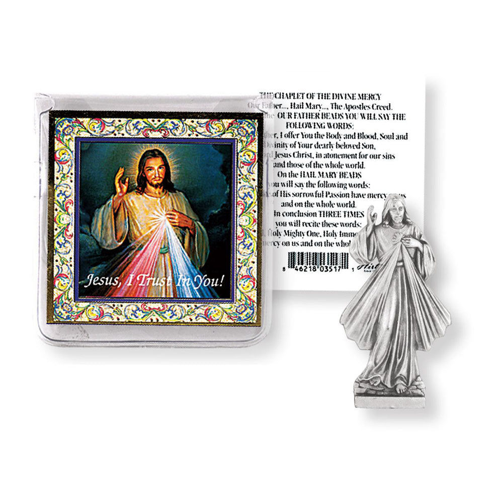 Divine Mercy Mini Pocket Figurine - 2"