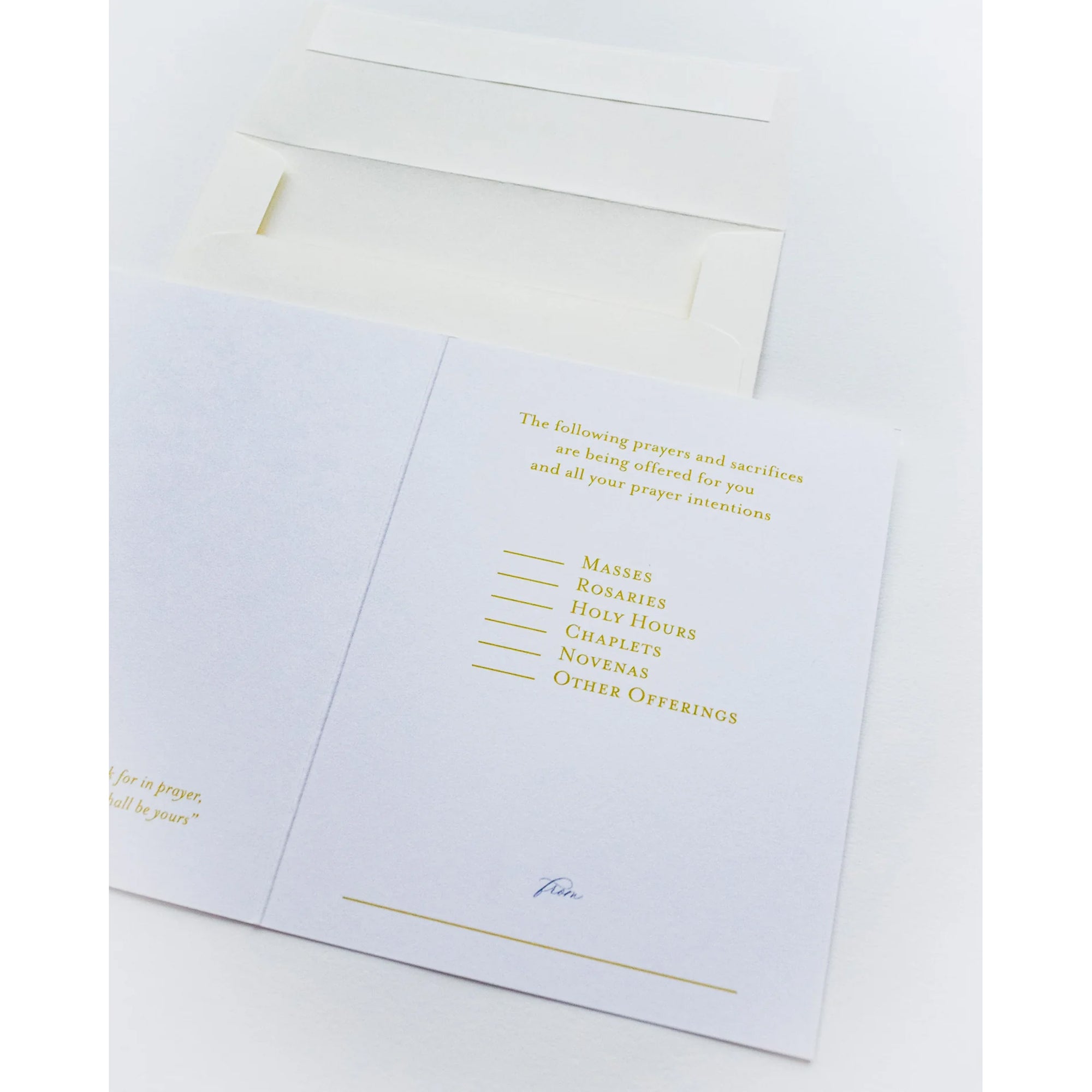 Catholic Spiritual Bouquet Greeting Card