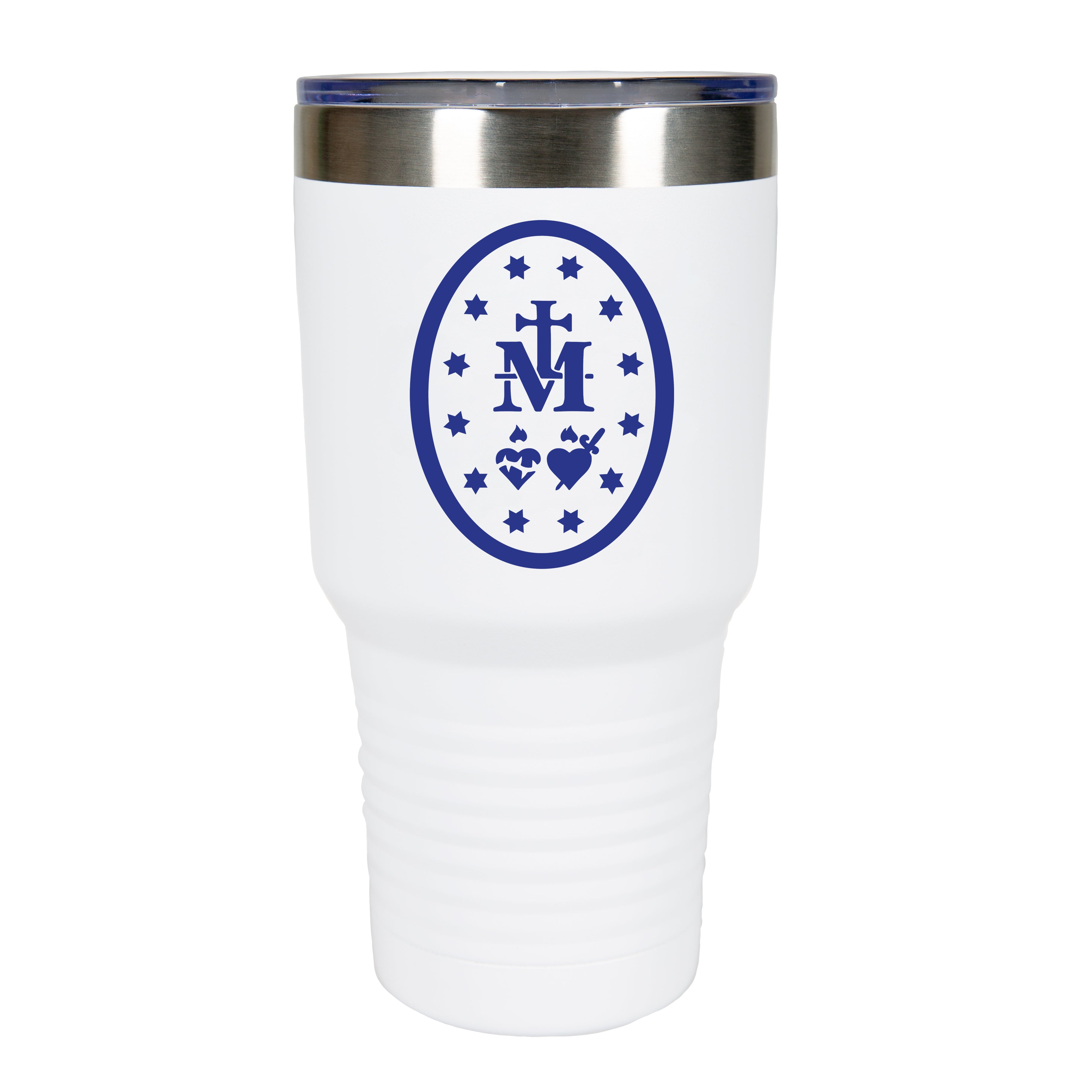 Miraculous Medal White Insulated Tumbler - 30oz