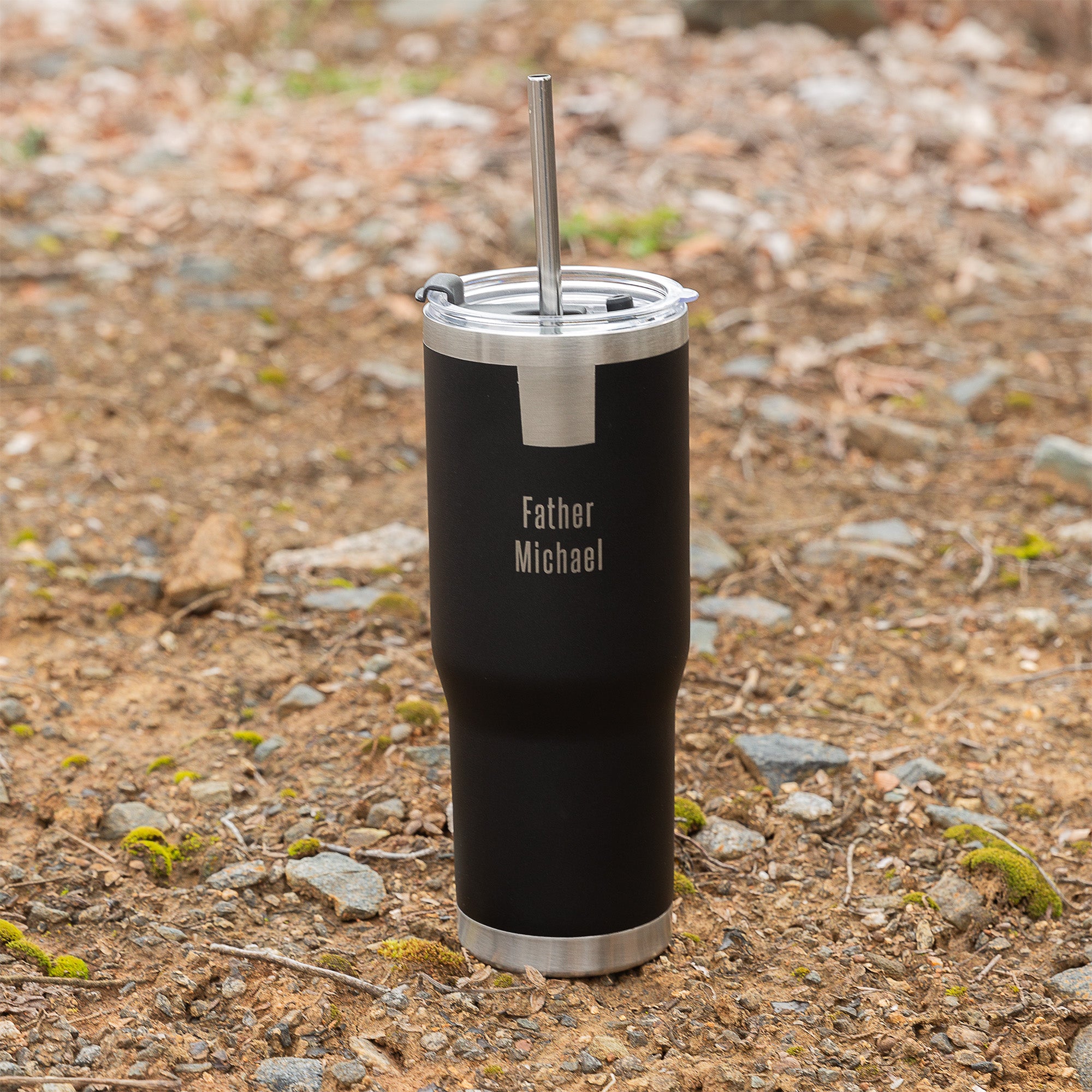 30 oz. Personalized Priest Tumbler with Straw
