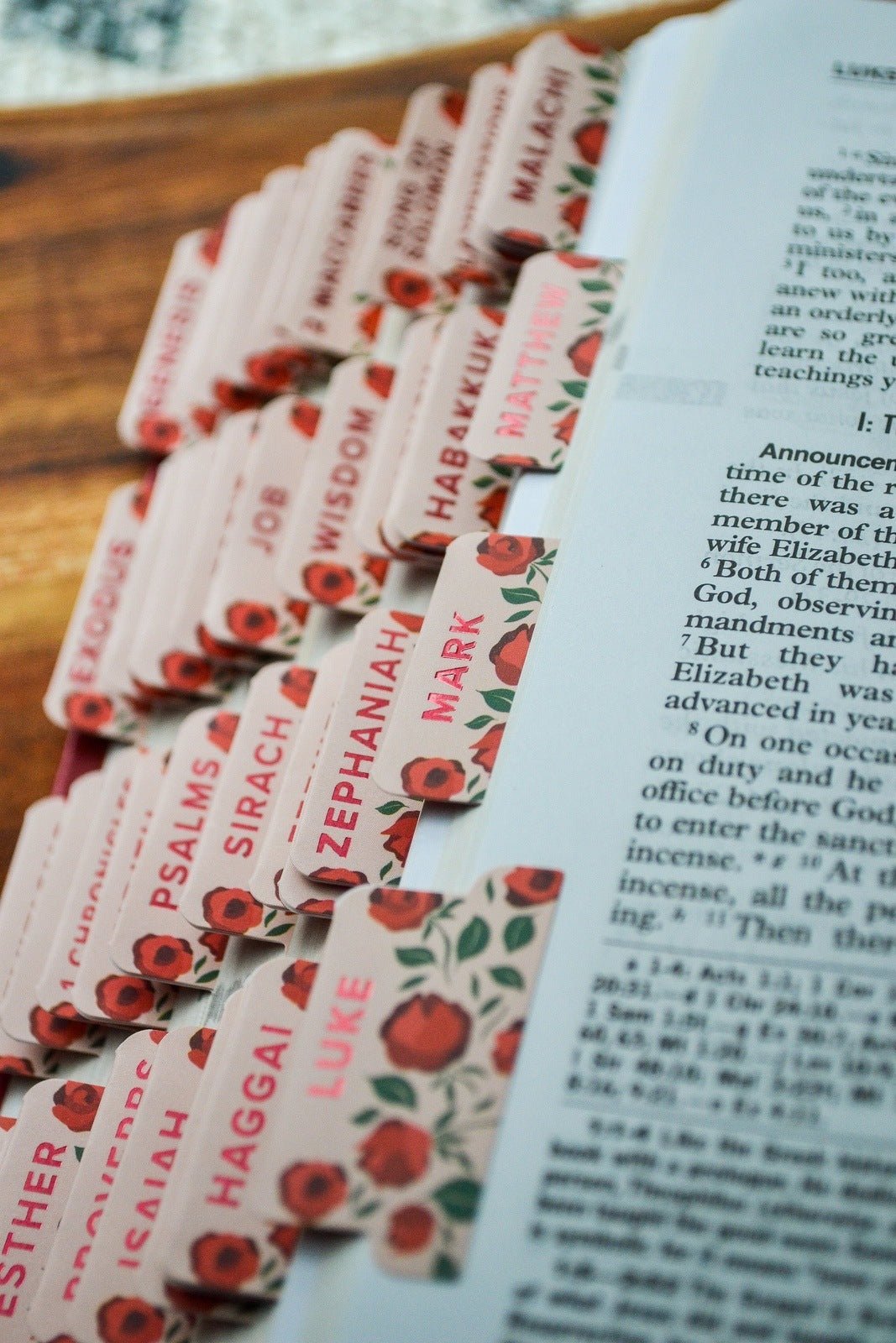 Shower of Roses Catholic Bible Tabs