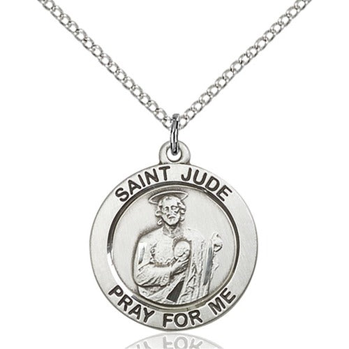Sterling Silver St. Jude Pendant - 2508306