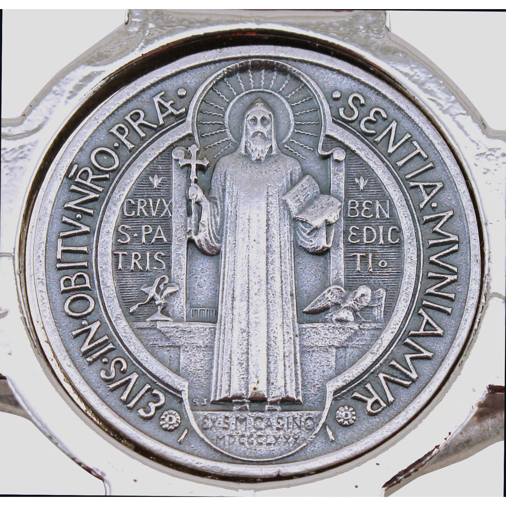 St. Benedict Crucifix, Wood Inlay - 7 inch